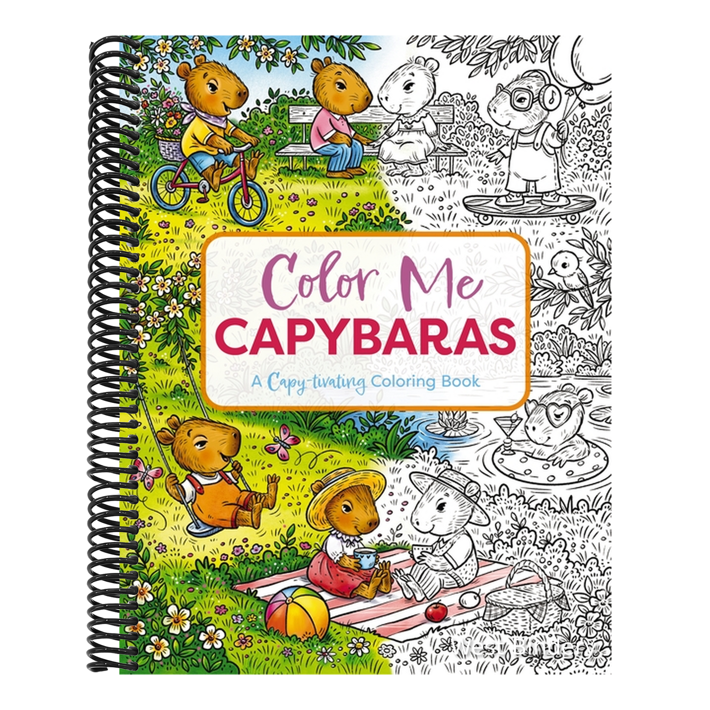 Color Me Capybaras: A Capy-Tivating Coloring Book