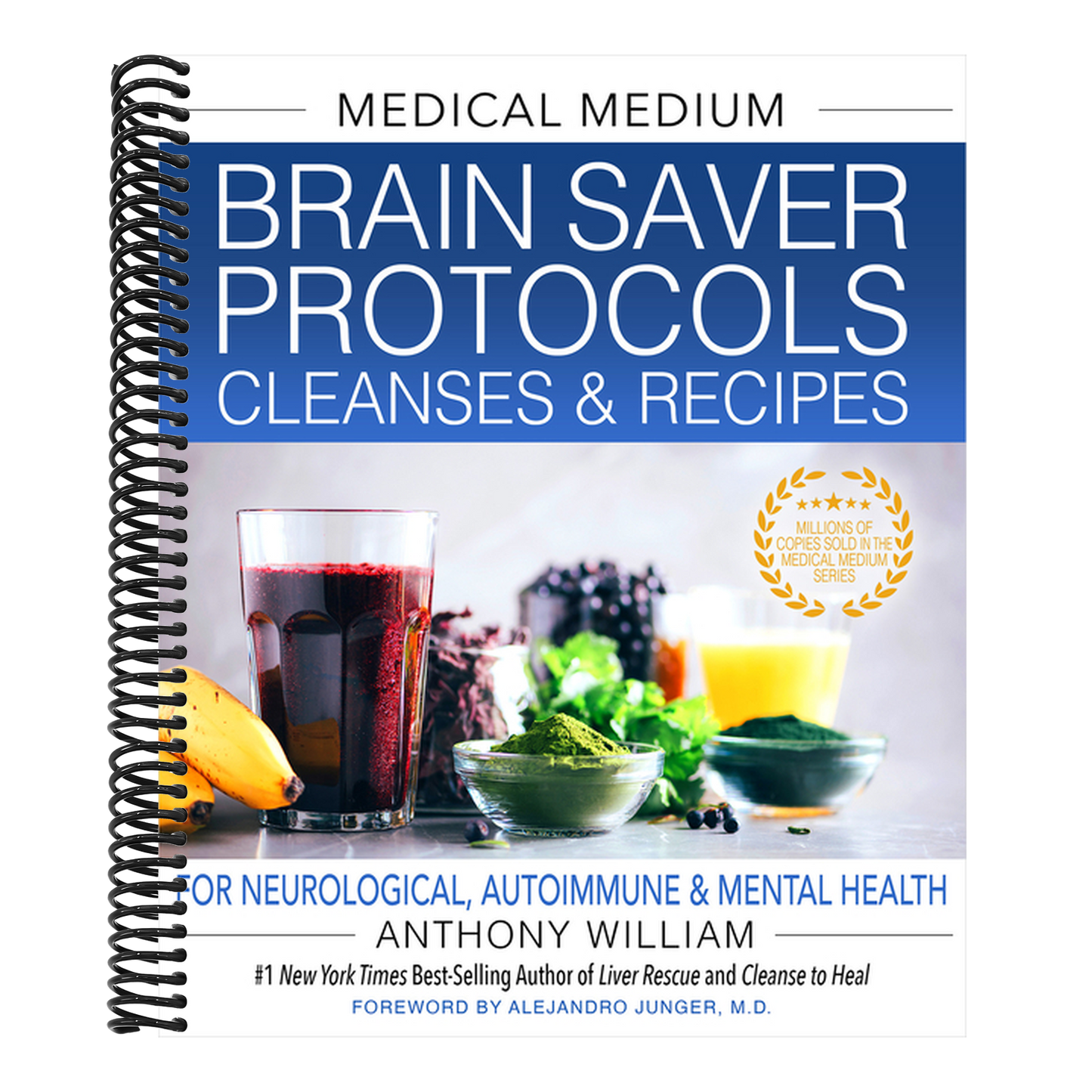 Medical Medium Brain Saver Protocols, Cleanses & Recipes: For Neurological, Autoimmune & Mental Health (Spiral Bound)