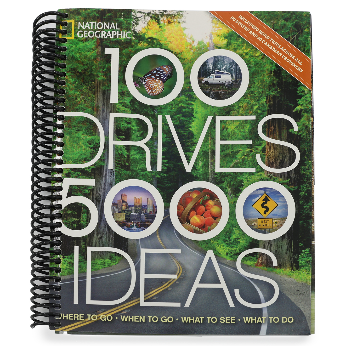 100 Drives, 5,000 Ideas: Where to Go, When to Go, What to Do, What to See (Spiral Bound)
