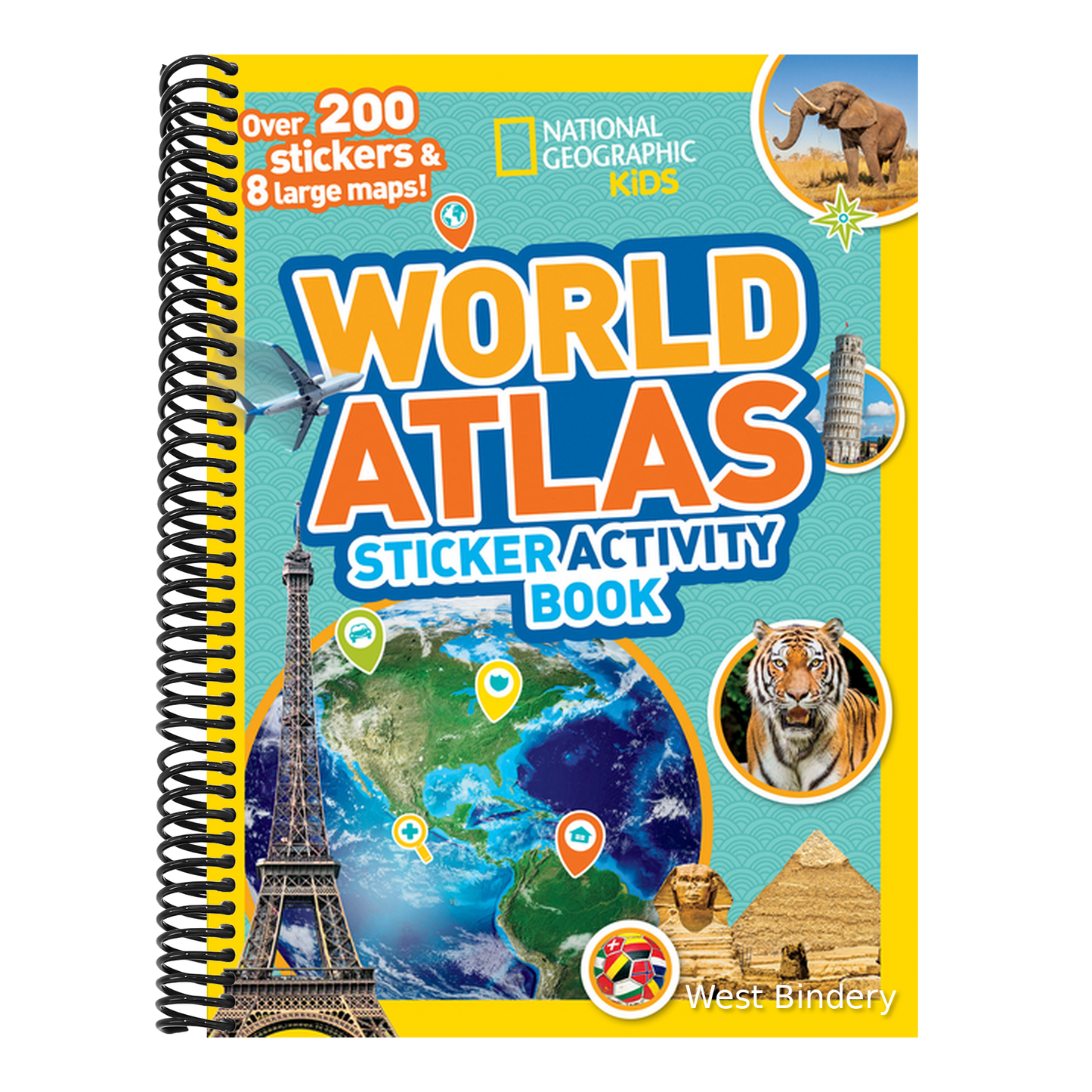 National Geographic Kids World Atlas Sticker Activity Book: Over 200 Stickers and 8 Large Maps!