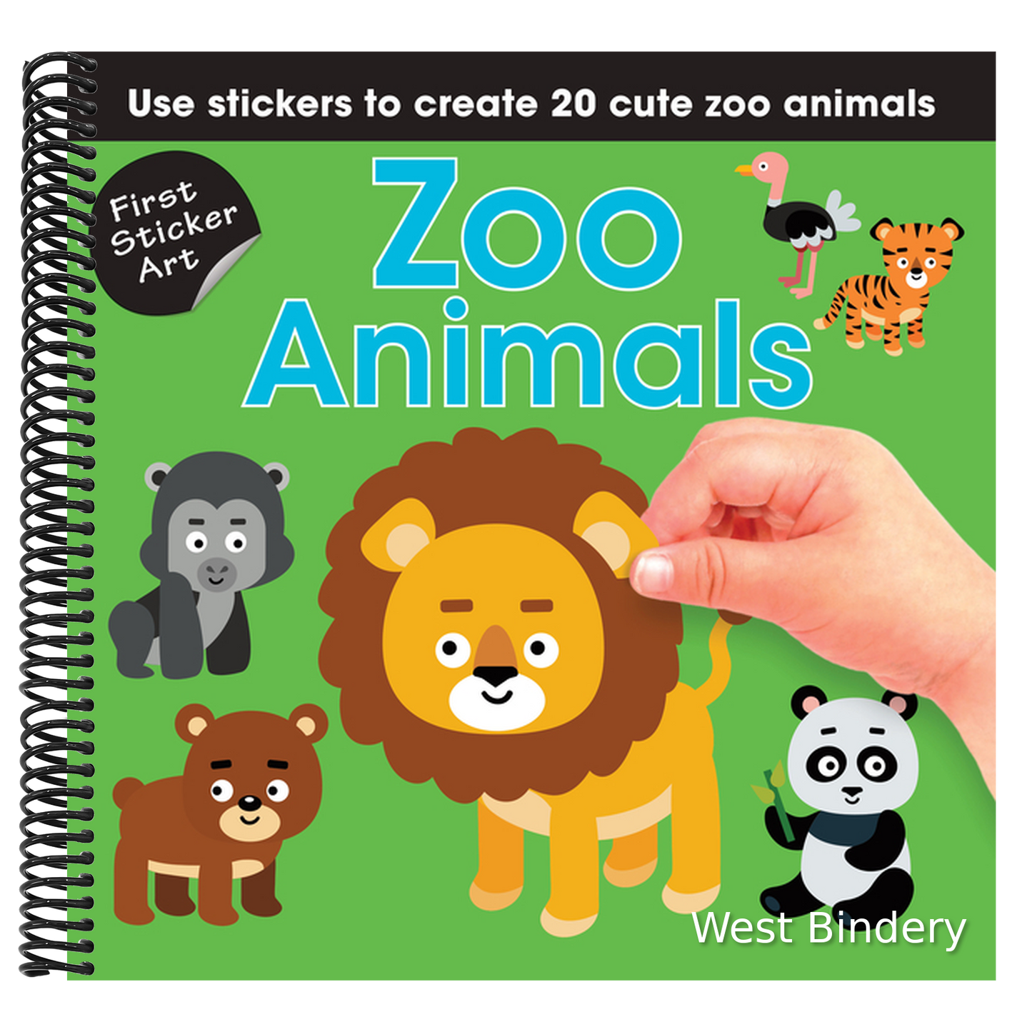 First Sticker Art: Zoo Animals: Use Stickers to Create 20 Cute Zoo Animals