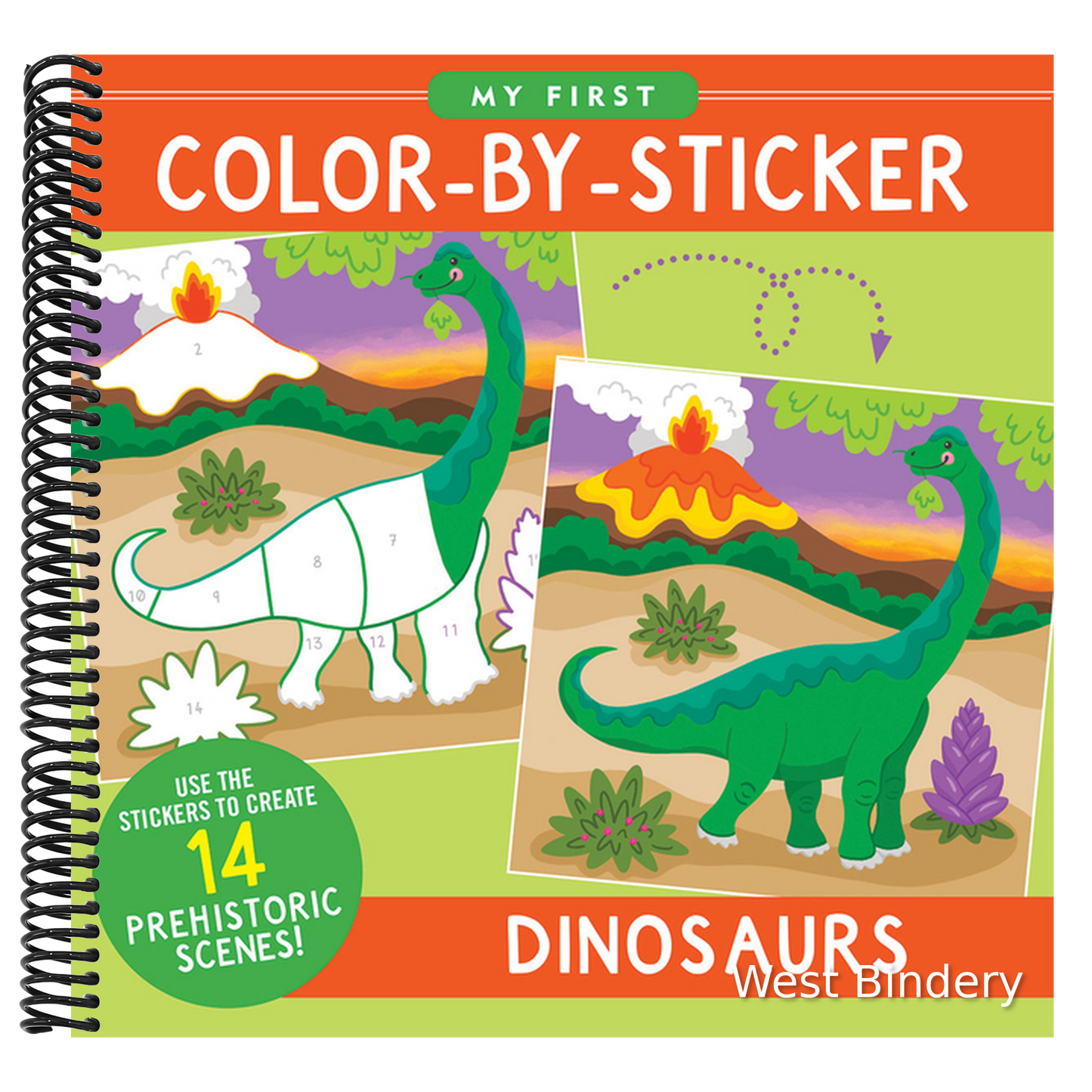 Dinosaurs First Color by Sticker Book