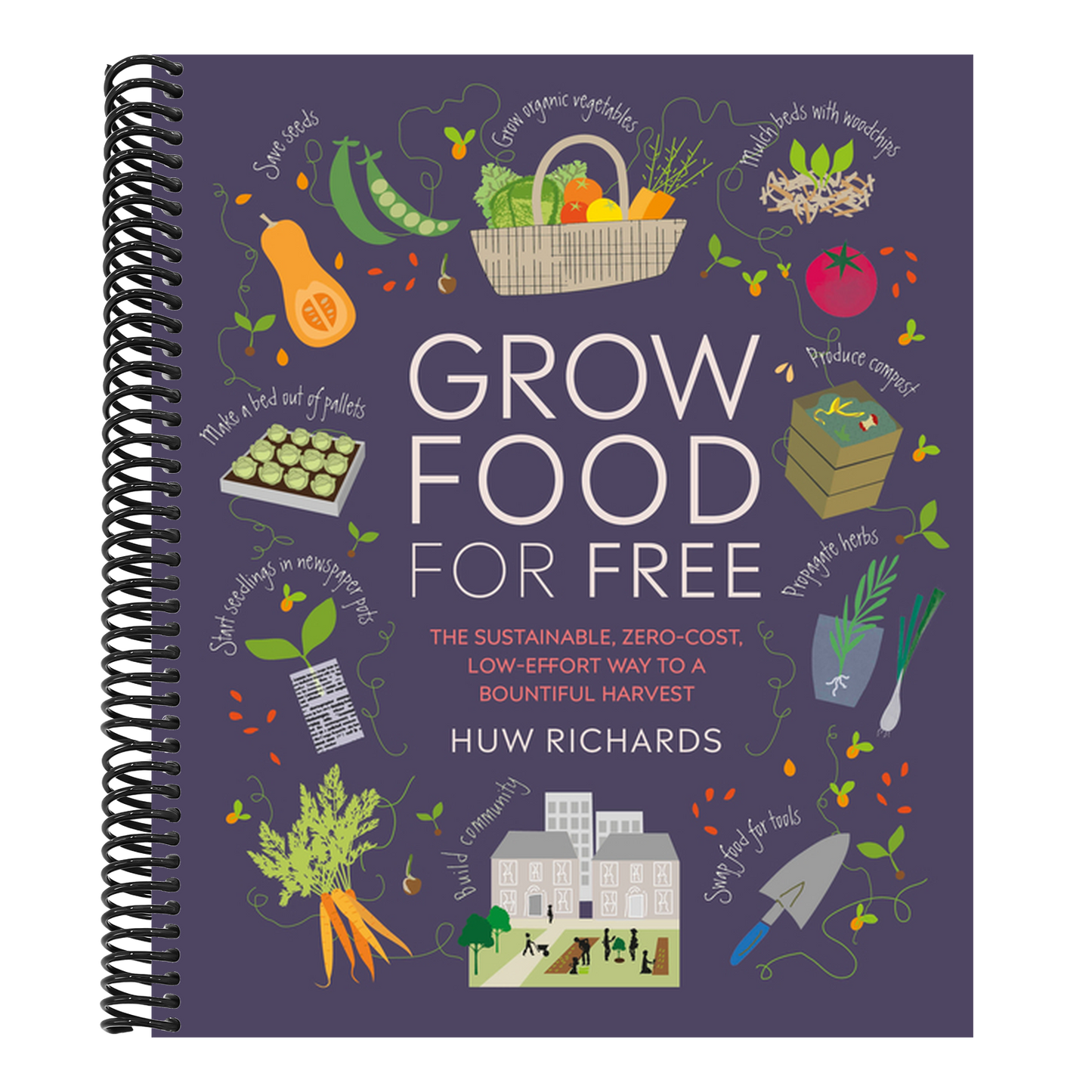 Grow Food for Free: The Sustainable, Zero-Cost, Low-Effort Way to a Bountiful Harvest (Spiral Bound)
