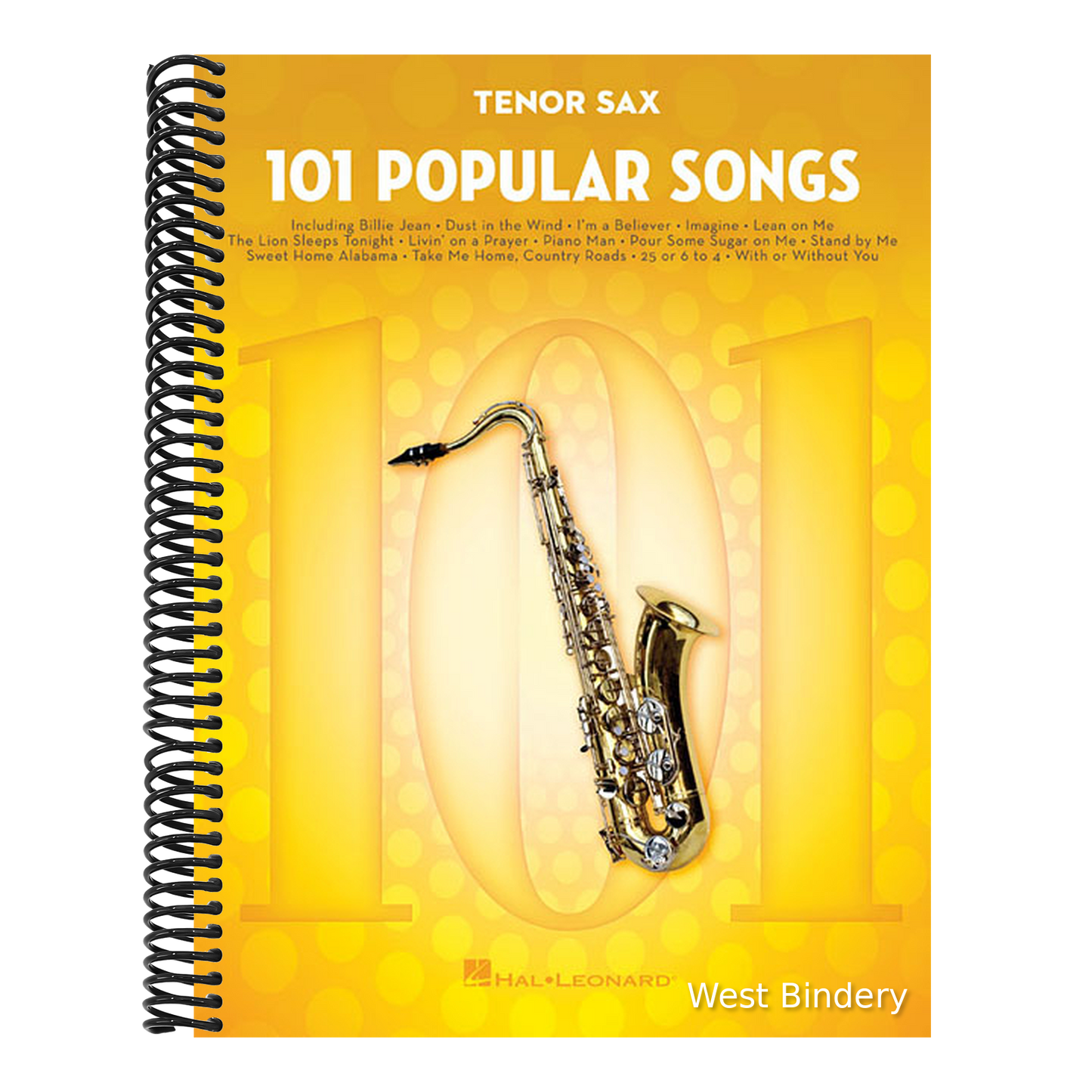 101 Popular Songs Tenor Sax Sheet Music Songbook Classic Pop Rock Hits for Beginners Intermediate Players Includes Billie Jean Piano Man Sweet Home Al