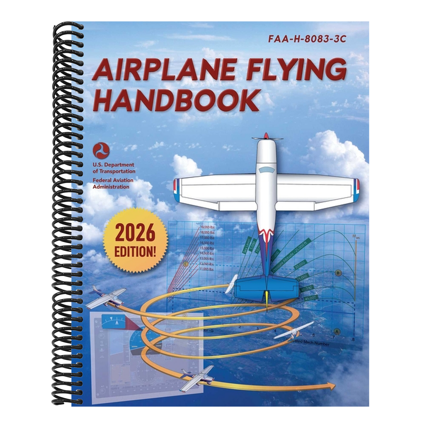 Airplane Flying Handbook: Faa-H-8083-3c (2026) (Spiral Bound)