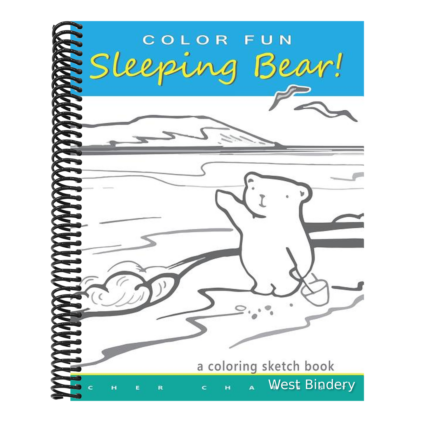 COLOR FUN Sleeping Bear! A Coloring Sketch Book: A coloring book that follows a mother bear and her two cubs as they explore the sights and attraction