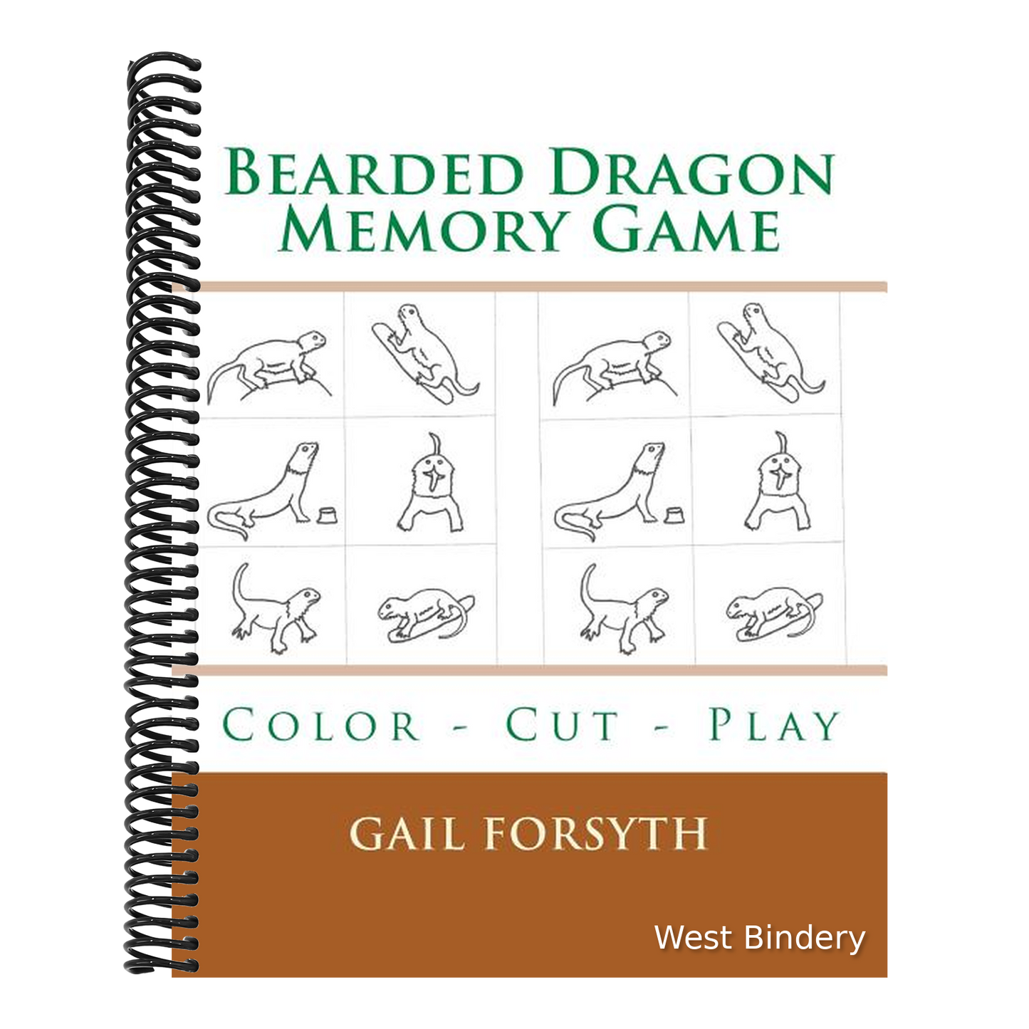 Bearded Dragon Memory Game: Color - Cut - Play