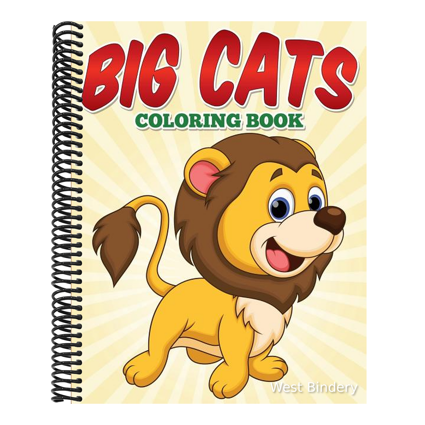 Big Cats Coloring Book: Big Cats Coloring Book for kids