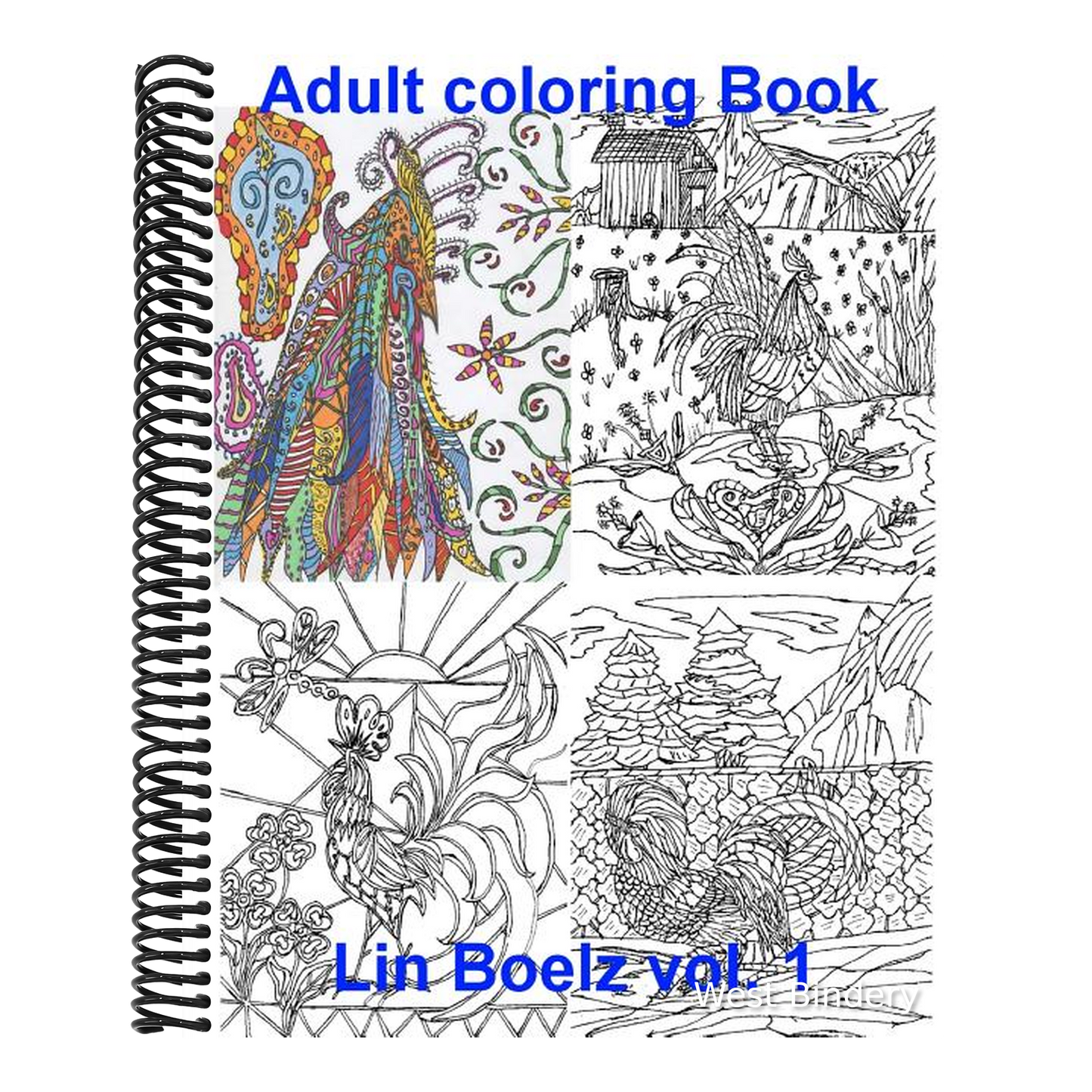 Adult Coloring book Chicken