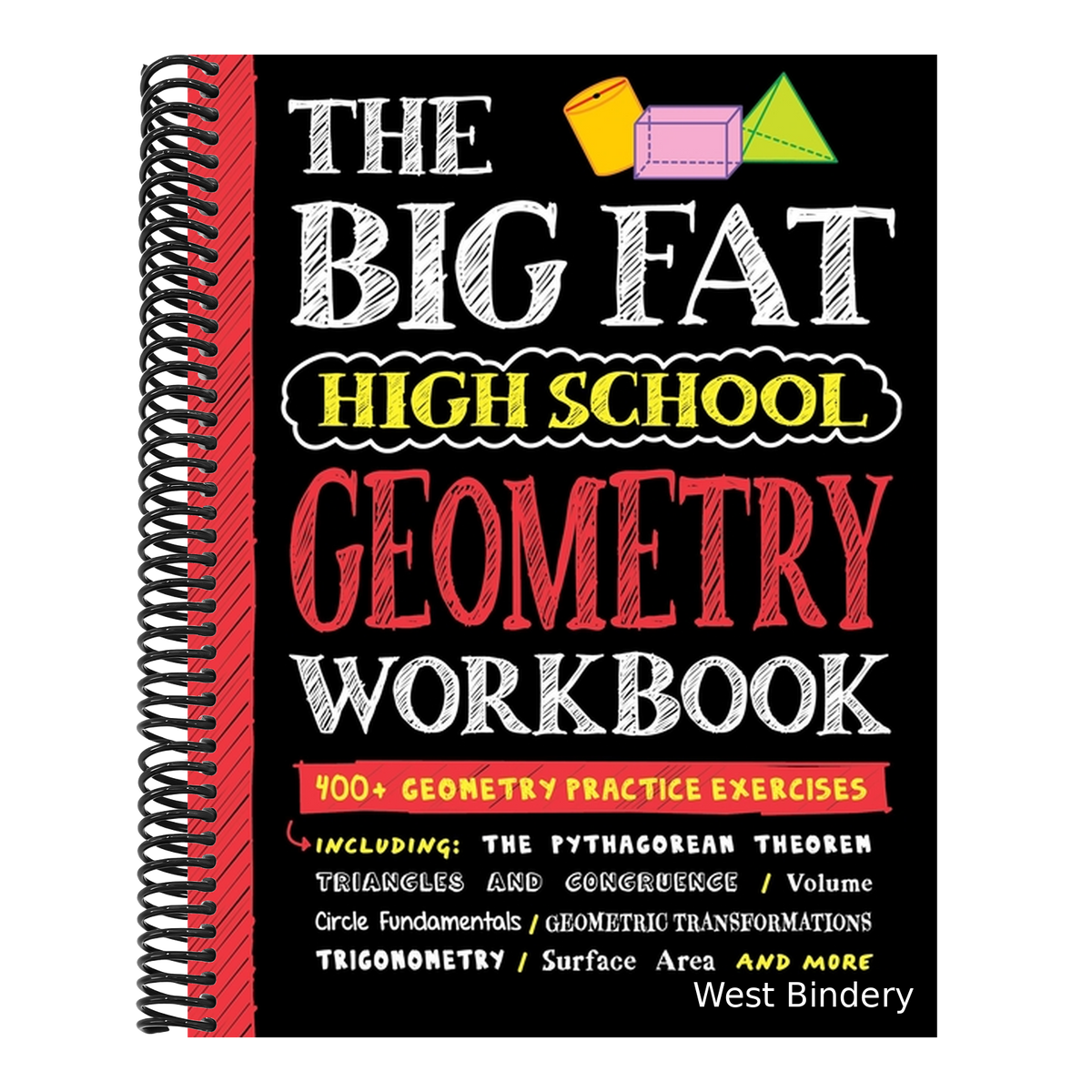 Big Fat High School Geometry Workbook: 400+ Geometry Practice Exercises