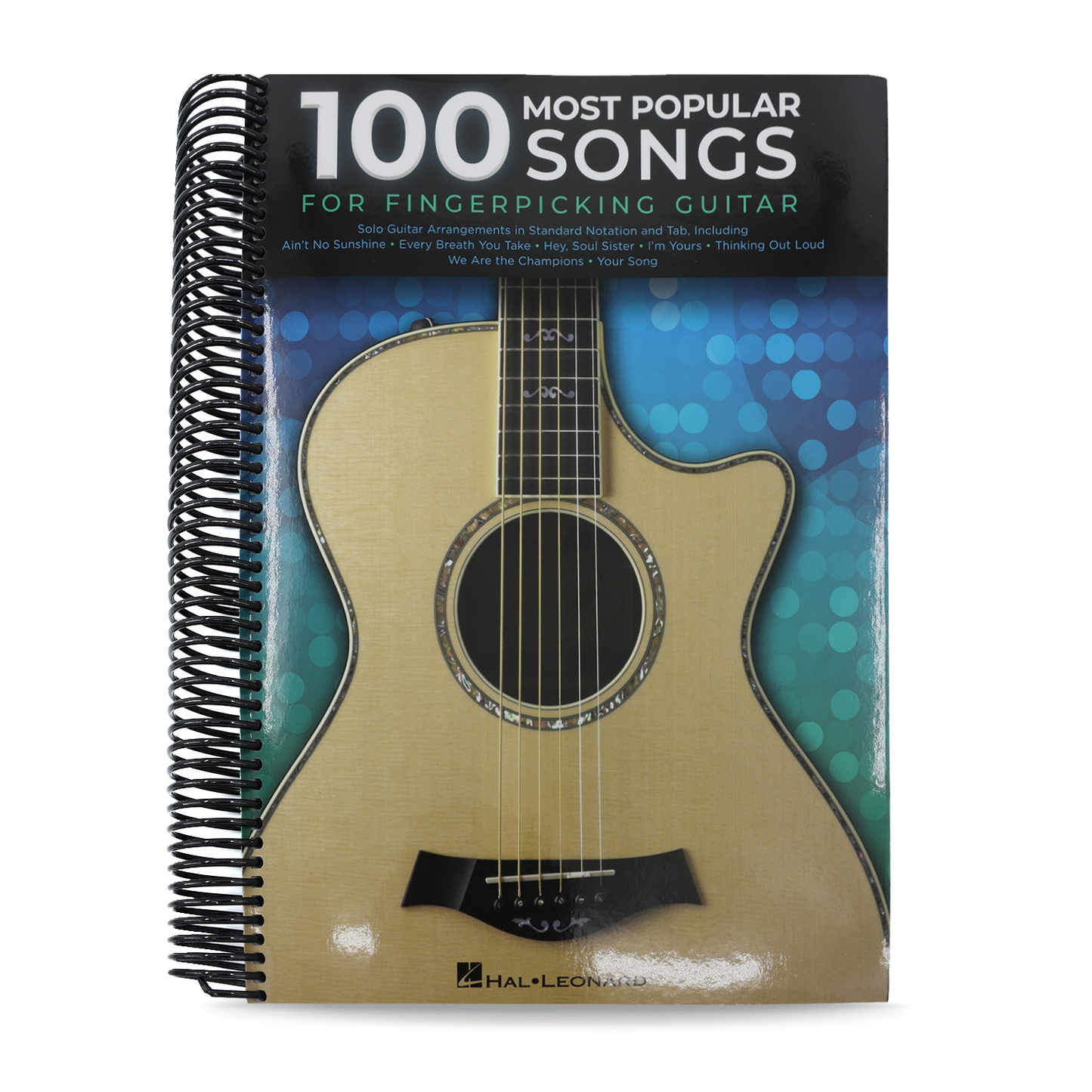 100 Most Popular Songs for Fingerpicking Guitar: Solo Guitar Arrangements in Standard Notation and T (Spiral Bound)