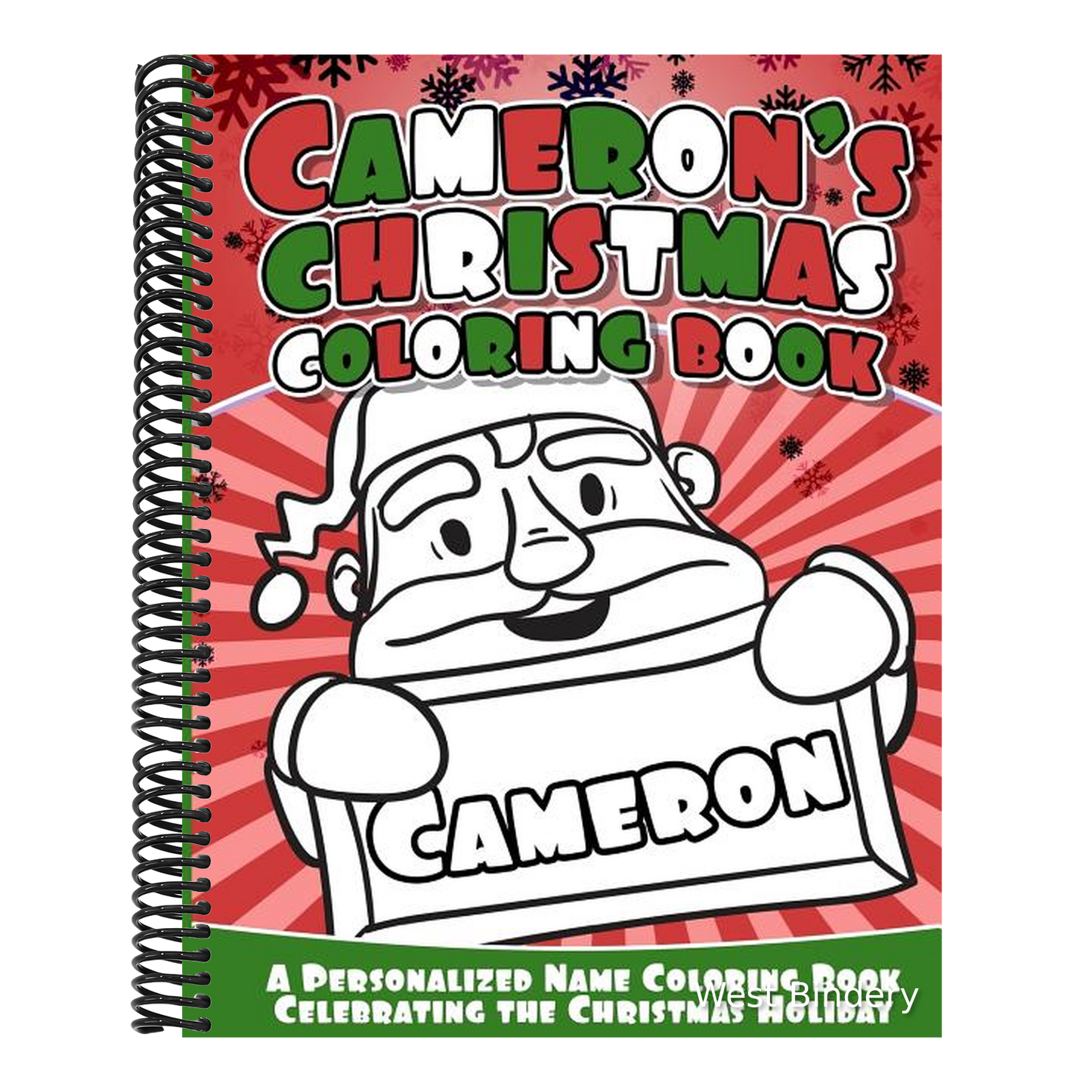 Cameron's Christmas Coloring Book: A Personalized Name Coloring Book Celebrating the Christmas Holiday