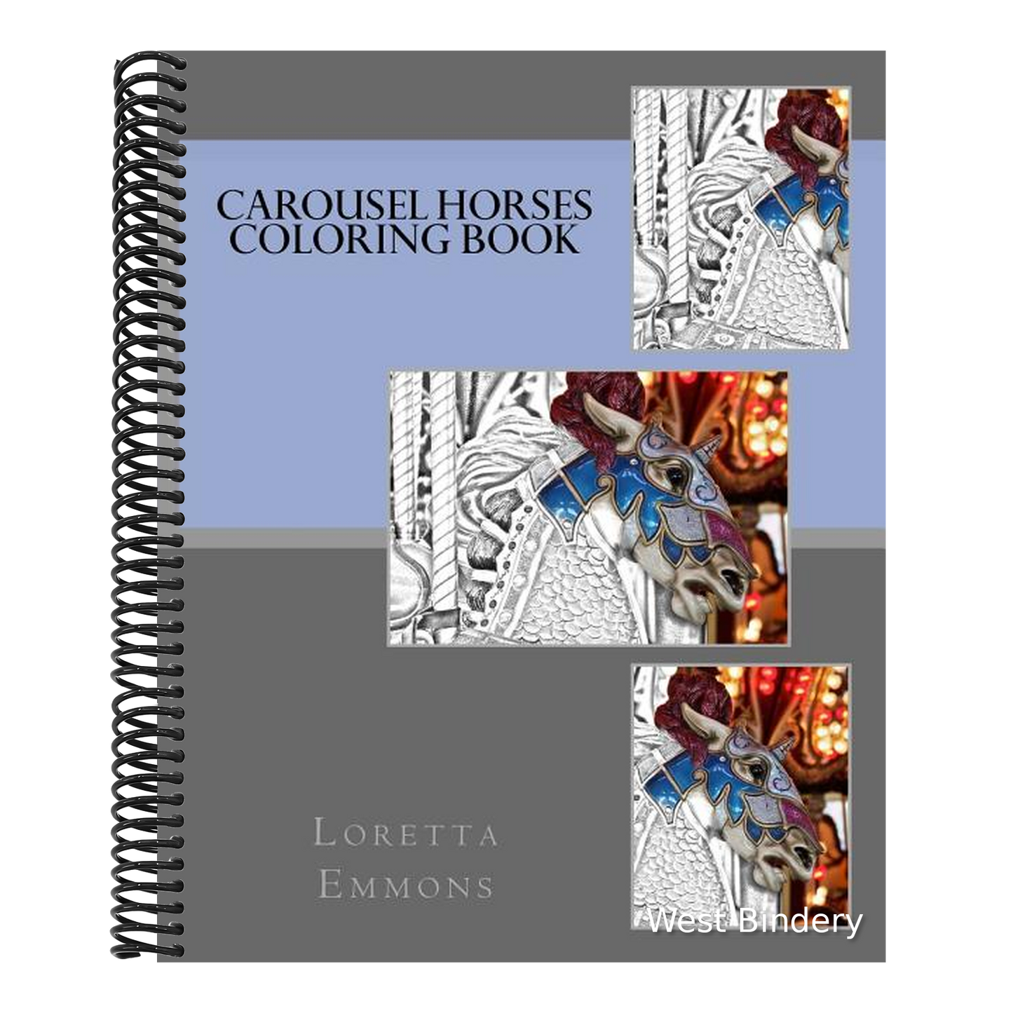 Carousel Horses Coloring Book
