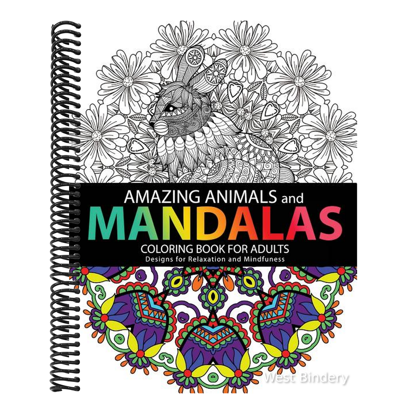 Amazing Animals Mandalas Coloring Books For Adults: Design for Relaxation and Mindfulness