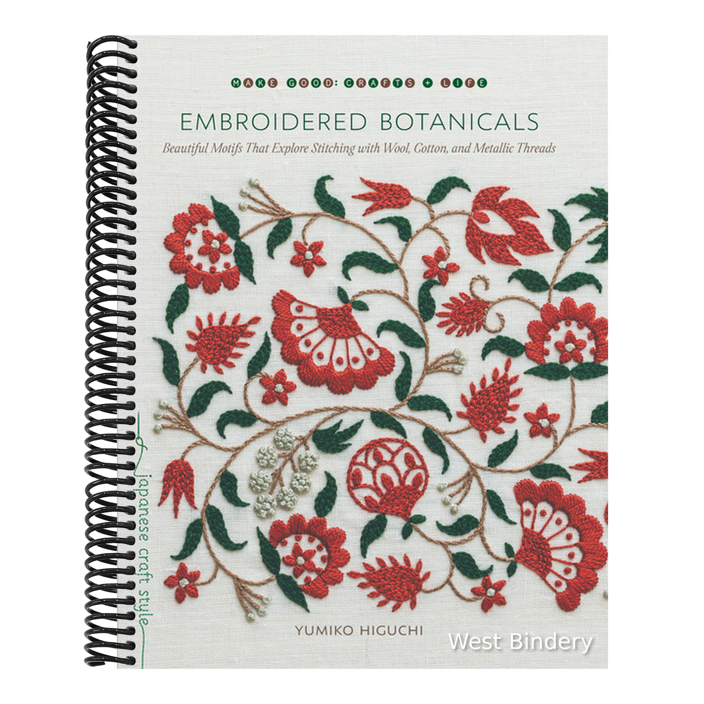 Embroidered Botanicals: Beautiful Motifs That Explore Stitching with Wool, Cotton, and Metallic Threads
