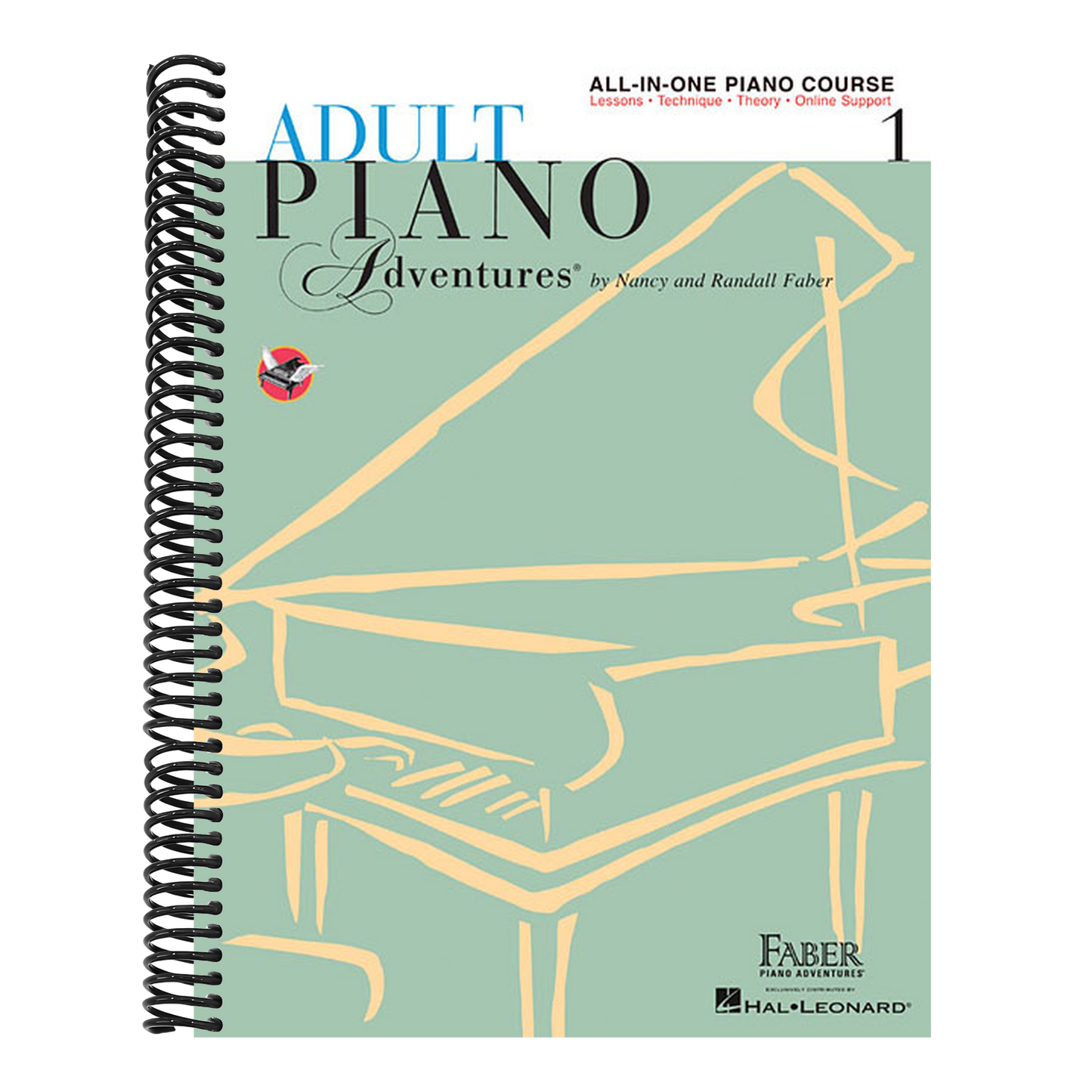 Adult Piano Adventures All-In-One Piano Course Book 1 - Book/Online Audio (Revised) (Composer)
, (Composer) (Spiral Bound)