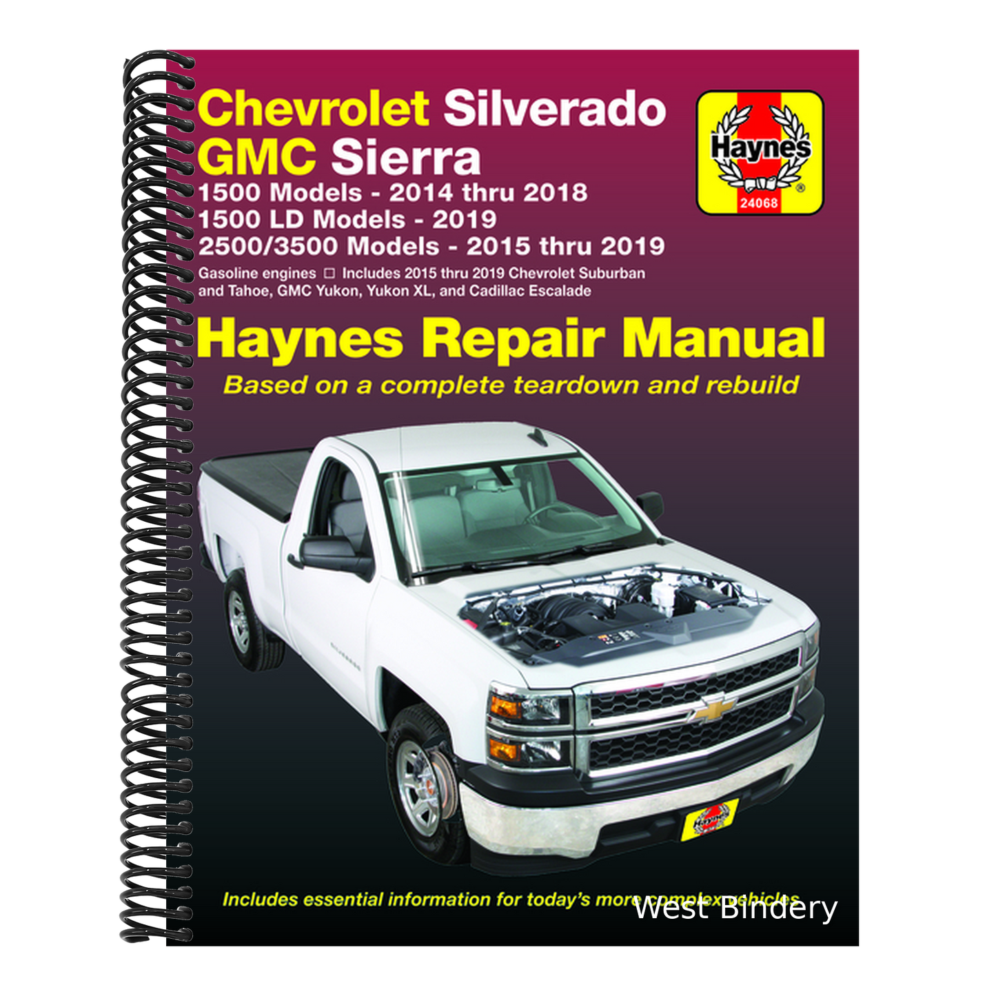 Chevrolet Silverado & GMC Sierra 1500 Models 2014-18, 1500 LD Models 2019, 2500 HD & 3500 Models, Includes Chevrolet Suburban, Tahoe, GMC Yukon, Yukon