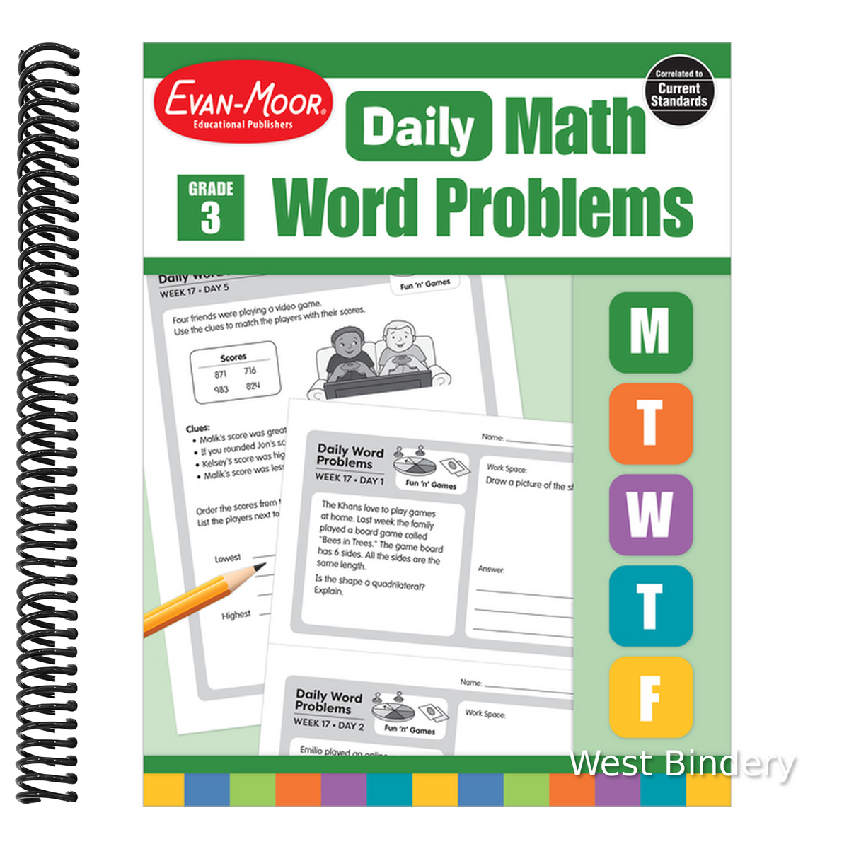 Daily Word Problems, Grade 3 (Teacher)