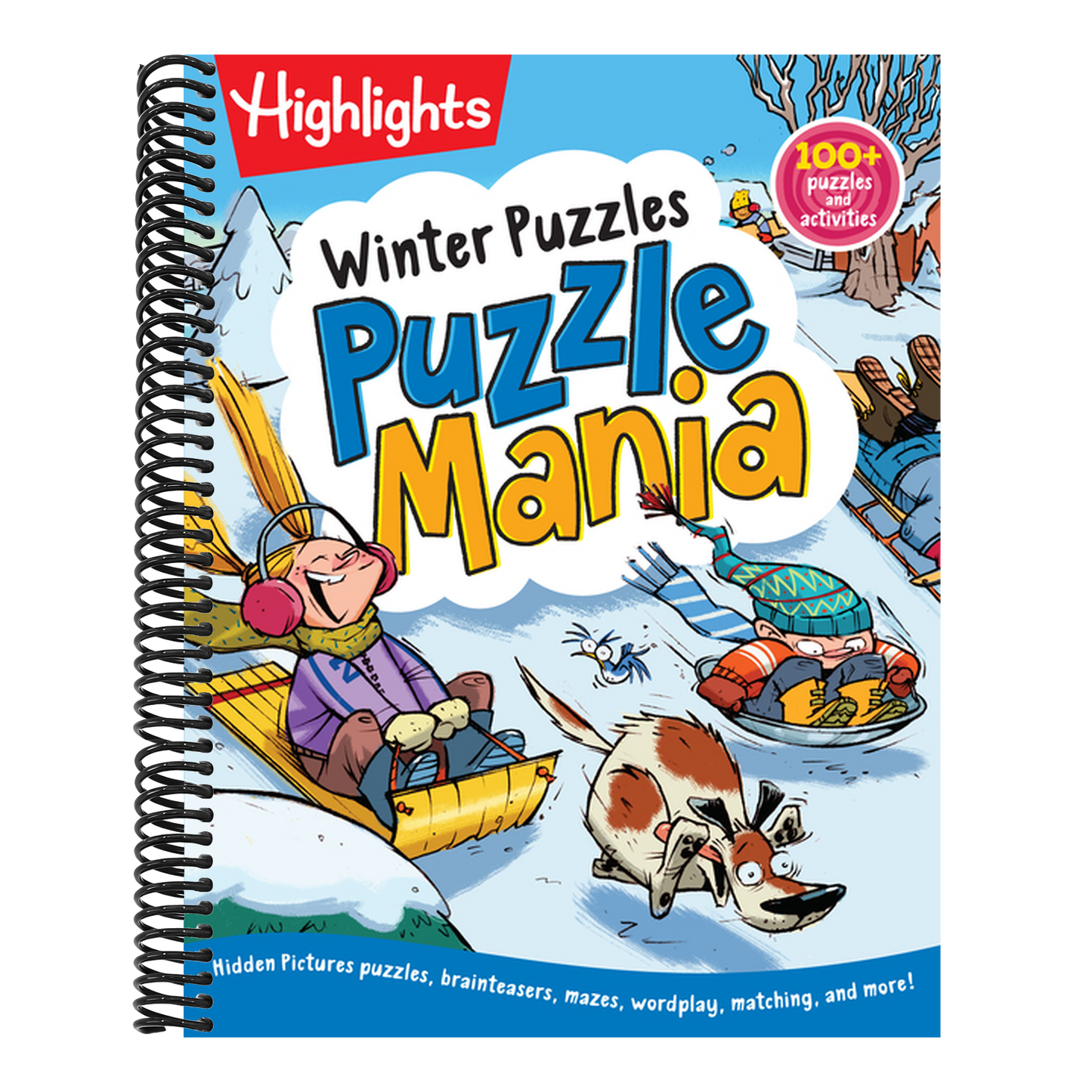 Winter Puzzles: Over 100 Snowy Puzzles, Brainteasers, Mazes, Matching Games and Winter-Themed Crafts for Kids (Highlights Puzzlemania Activity Books) (Spiral Bound)