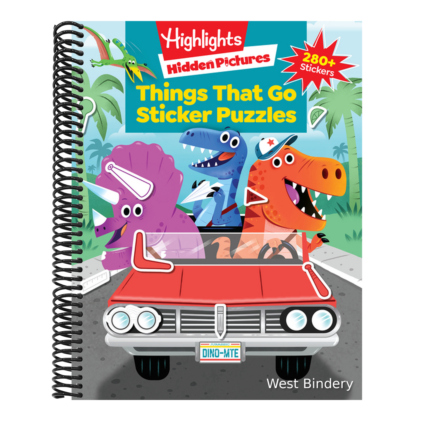Things That Go Sticker Puzzles: Transportation Activity Book of Cars, Trucks, Planes and More, Hidden Pictures Puzzles with 280 Stickers for Kids 3 an