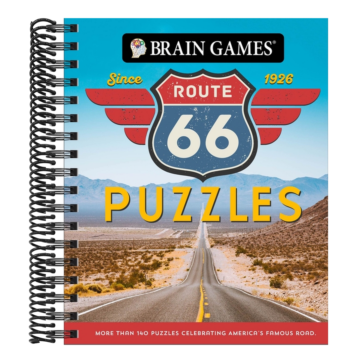 Brain Games - Route 66 Puzzles: More Than 140 Puzzles Celebrating America's Famous Road
