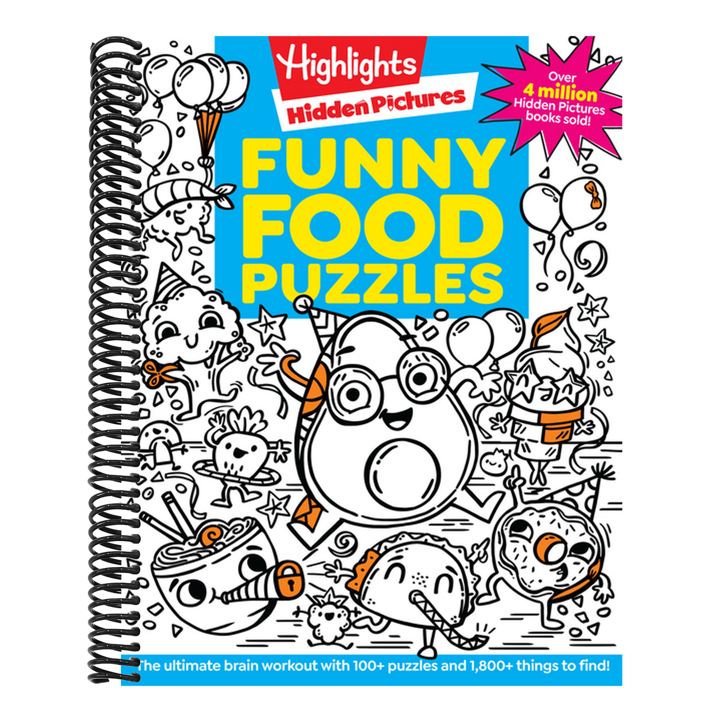Funny Food Puzzles (Highlights Hidden Pictures) (Spiral Bound)
