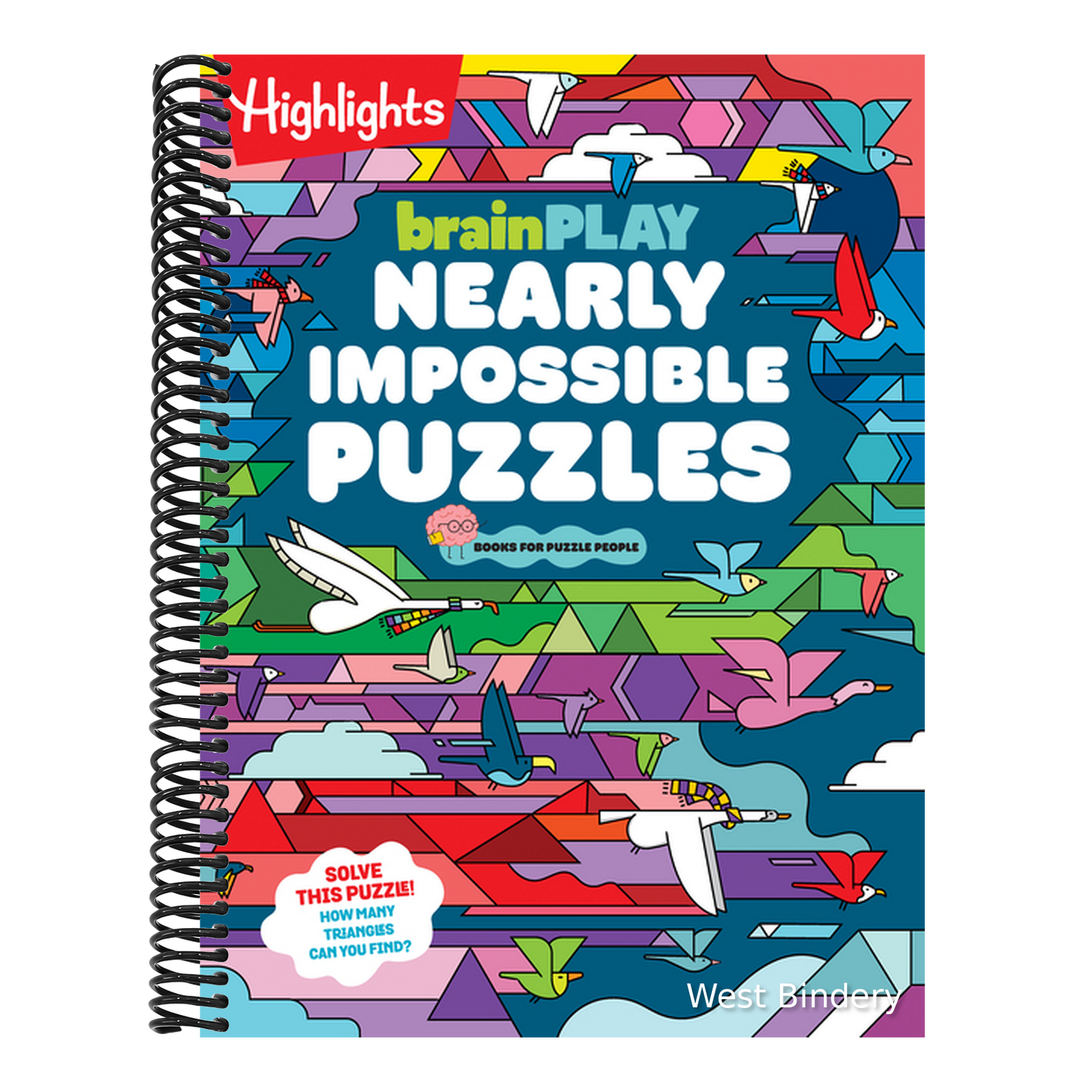 Brainplay Nearly Impossible Puzzles: Highlights Puzzle Book for Kids with Super Hard Brain Teasers, Logic Games, Hidden Objects and Wordplay for Puzzl