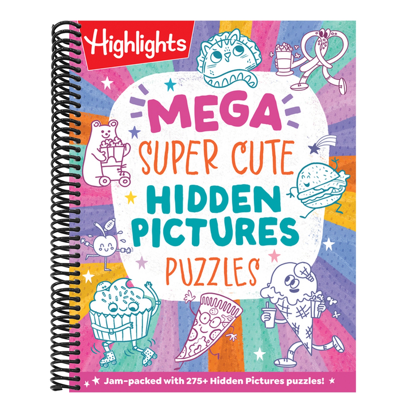 Mega Super Cute Hidden Pictures Puzzles: The Biggest and Cutest Book of Picture Puzzles Ever Featuring Thousands of Adorable Hidden Objects for Kids 6 (Mega Hidden Pictures Puzzles) (Spiral Bound)