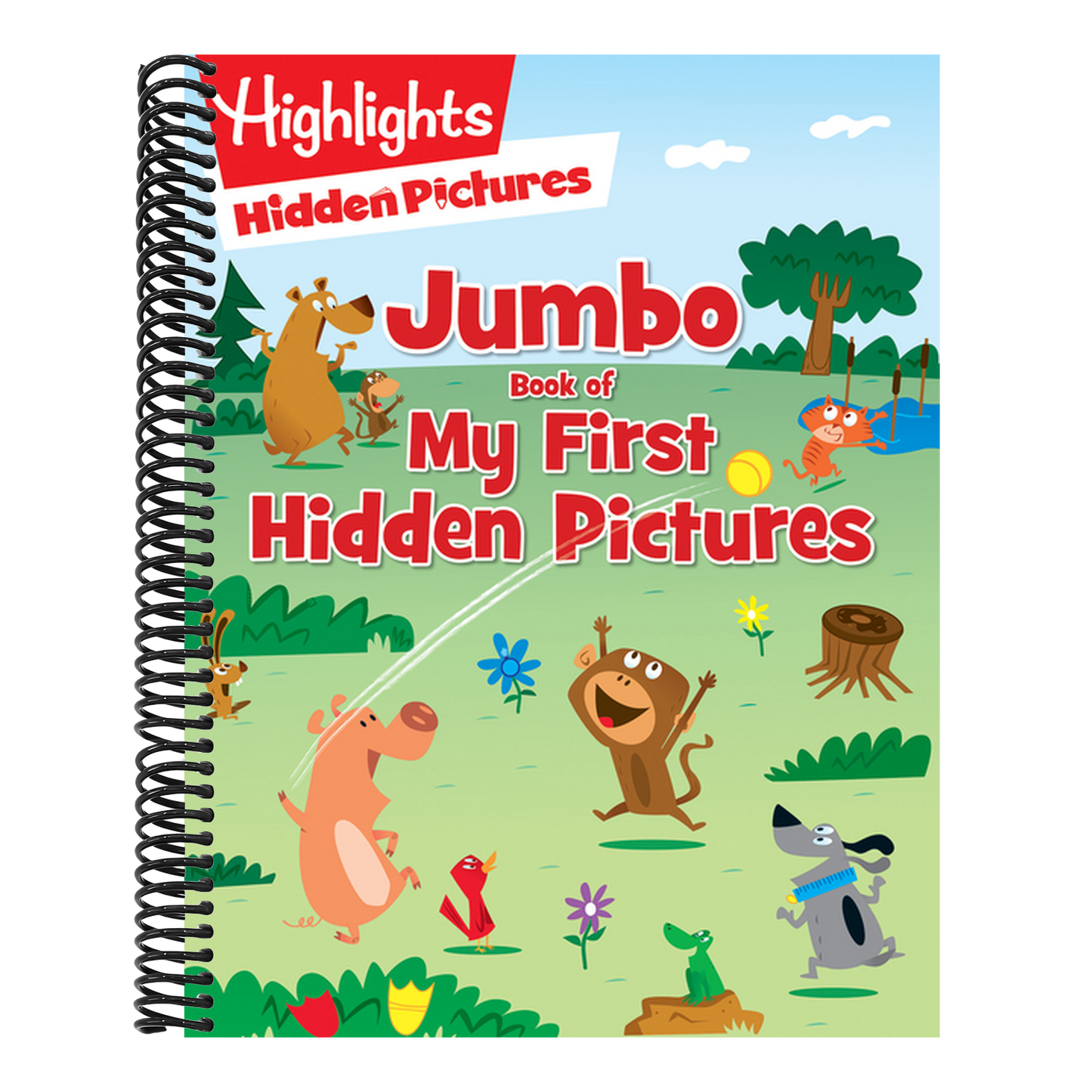 Jumbo Book of My First Hidden Pictures: 115+ Hidden Pictures Puzzles in Highlights Activity Book, Seek and Find Puzzles for Kids 3+ (Highlights Jumbo Books & Pads) (Spiral Bound)