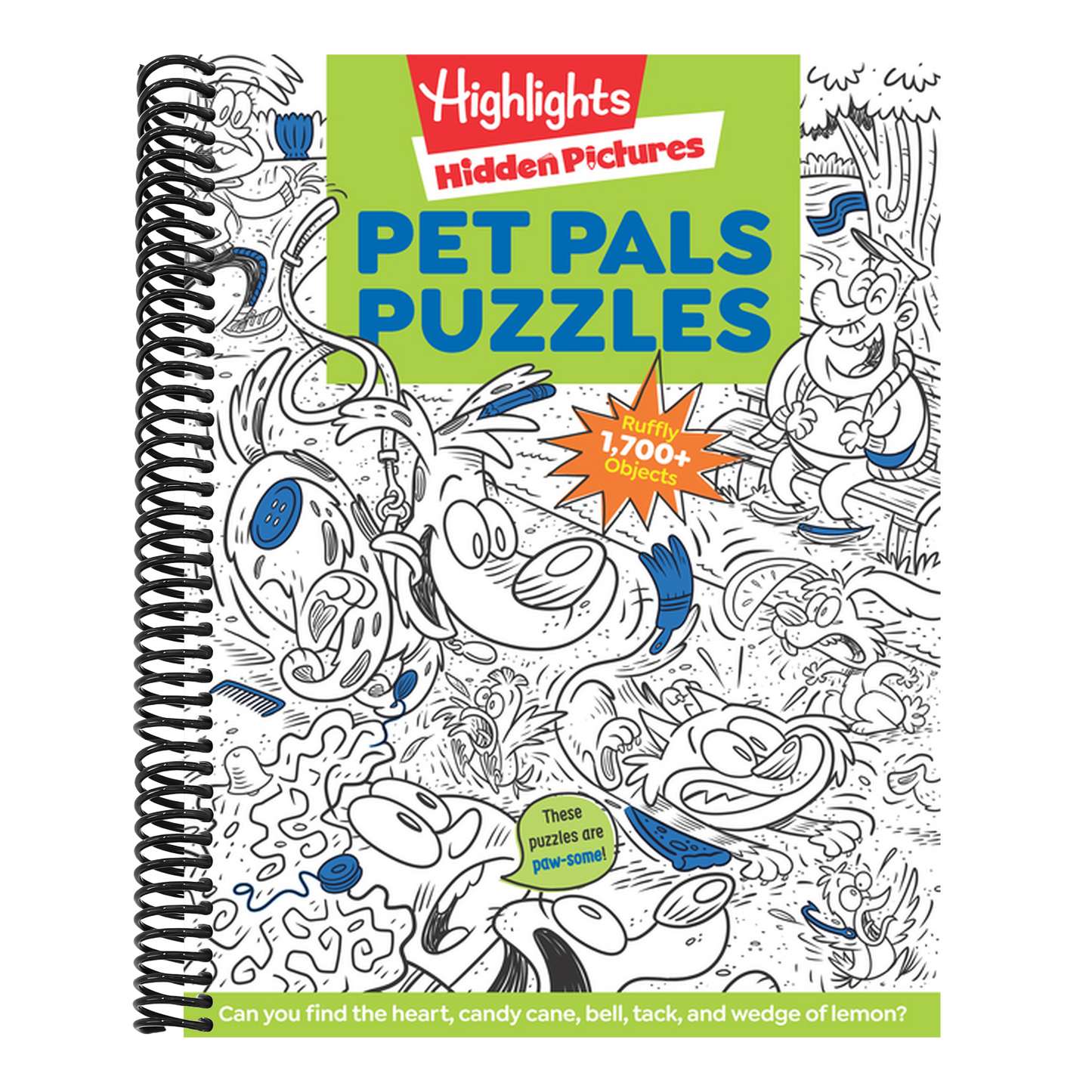 Pet Pals Puzzles (Highlights Hidden Pictures) (Spiral Bound)