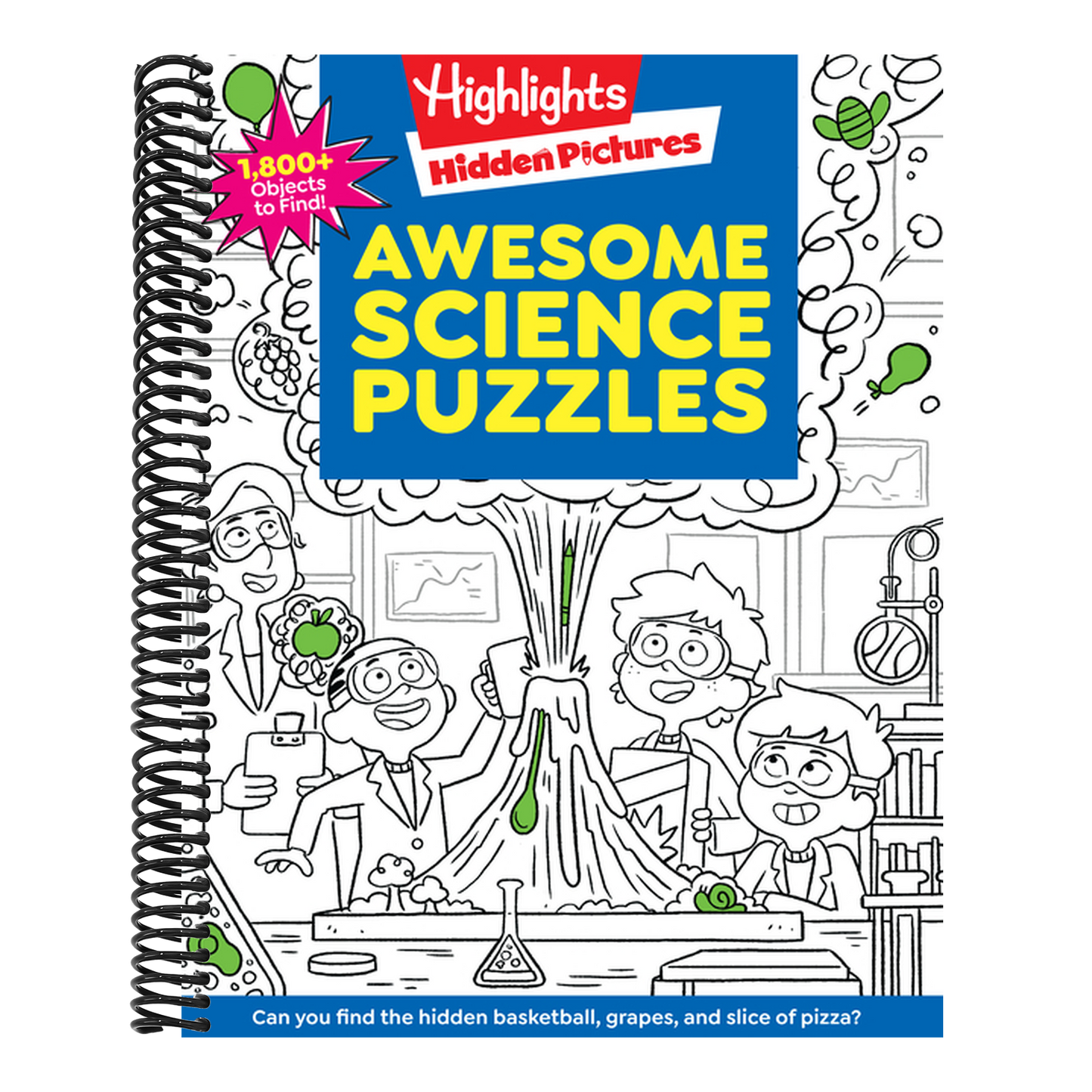 Awesome Science Puzzles: Find and Seek 100+ Science Hidden Picture Puzzles for Kids 6+, Highlights Puzzle Book for Kids (Highlights Hidden Pictures) (Spiral Bound)