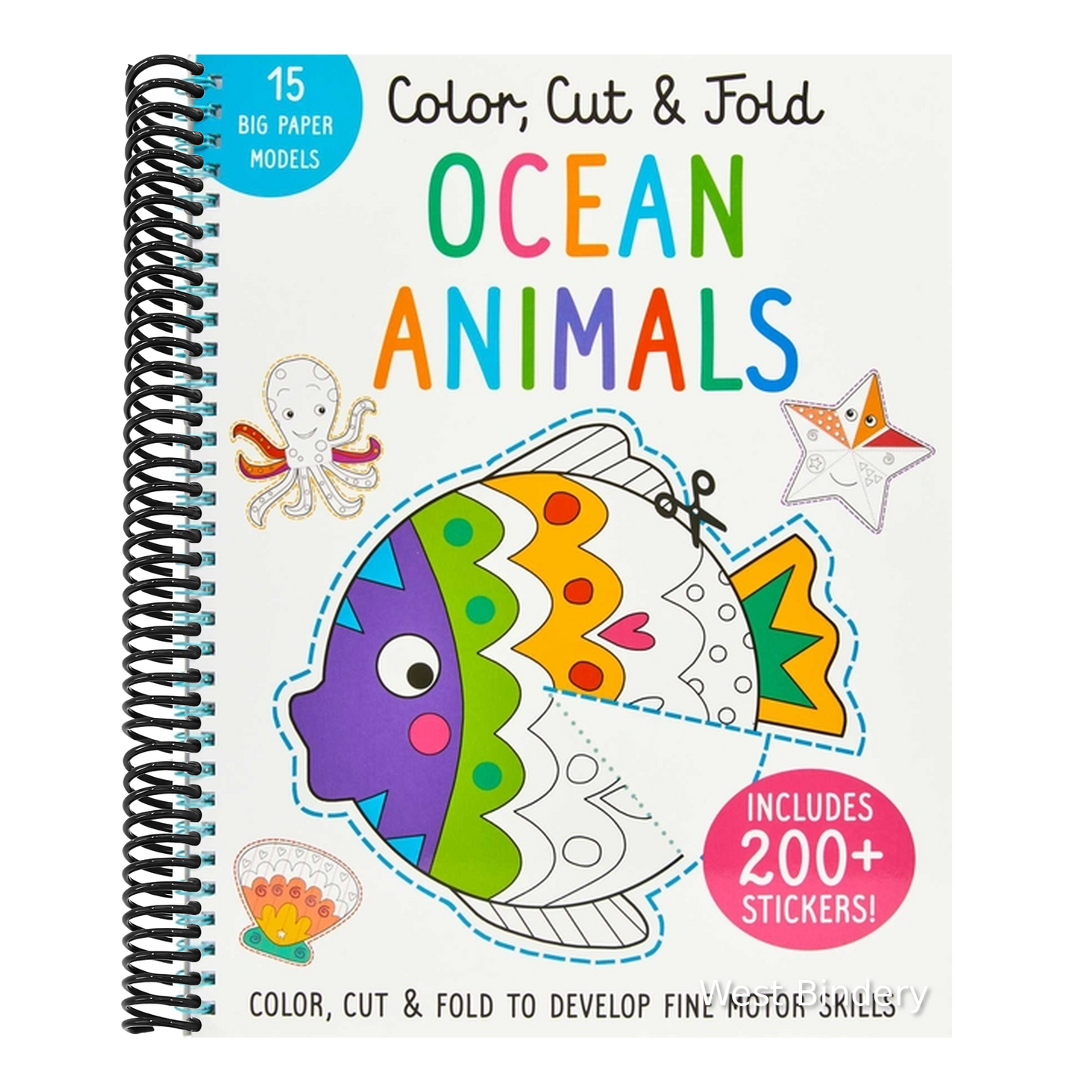 Color, Cut, and Fold: Ocean Animals