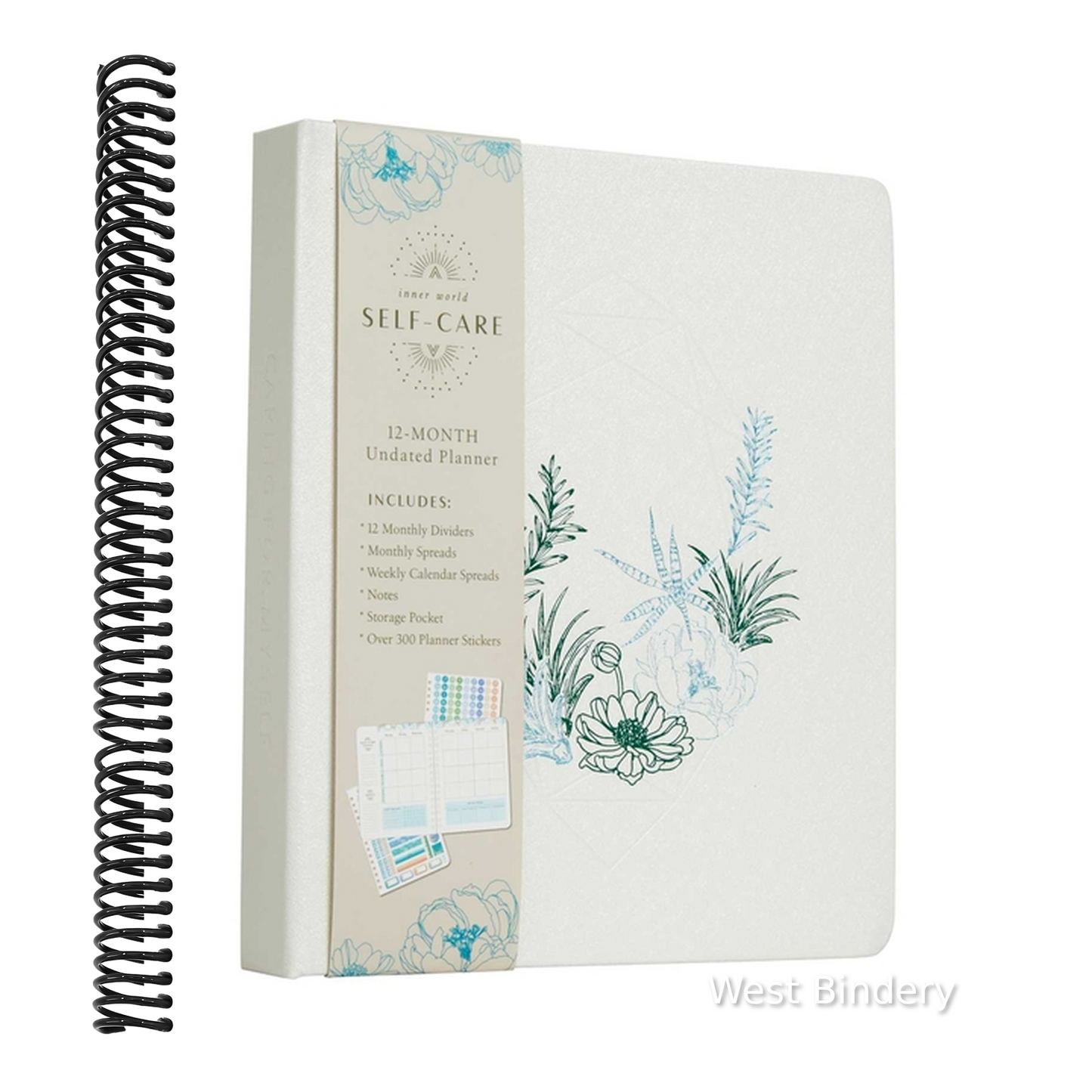 Self-Care 12-Month Undated Planner: (Mindfulness Gifts, Self-Care Gifts for Women, Back to School Supplies, Planners with Stickers)