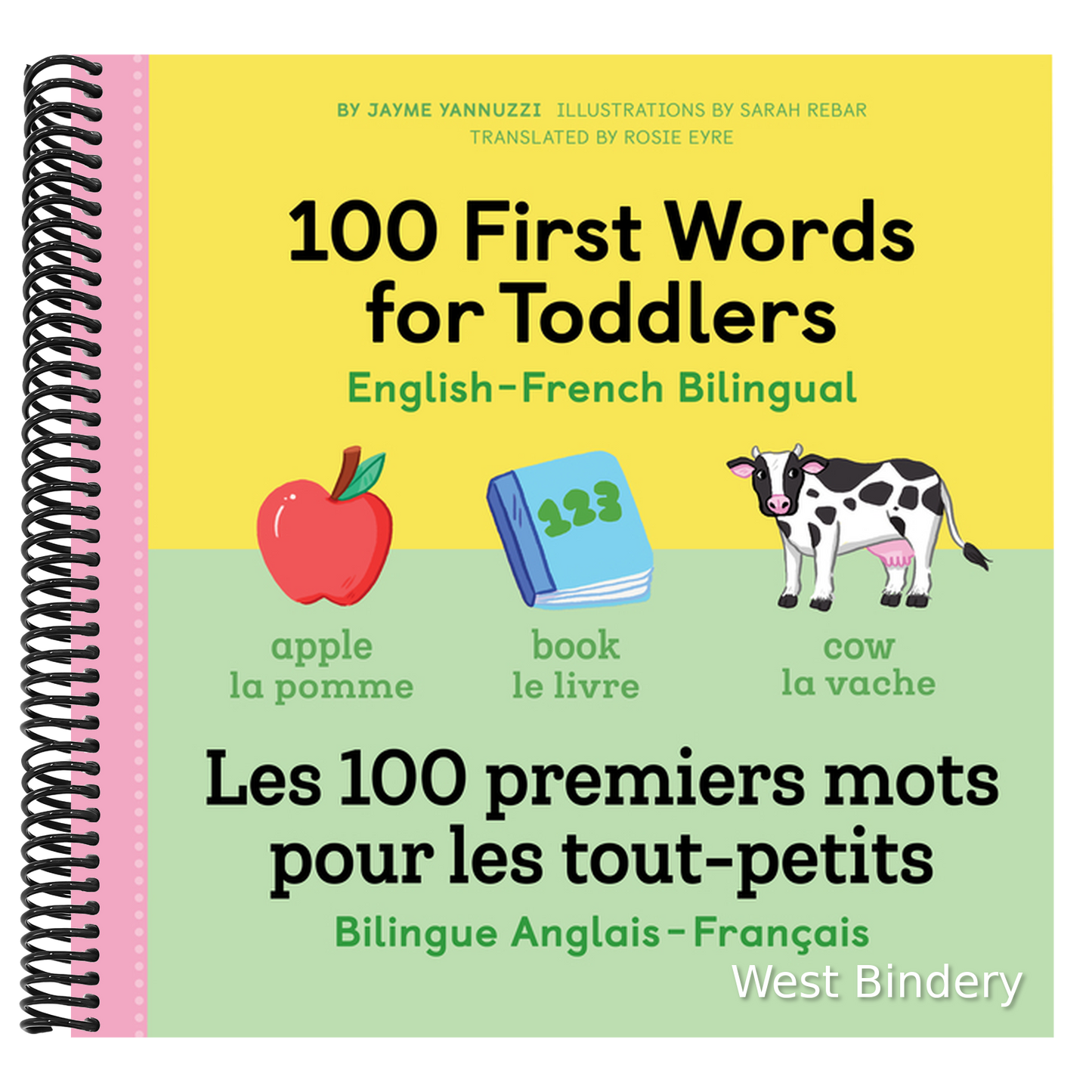 100 First Words for Toddlers: English-French Bilingual: A French Book for Kids