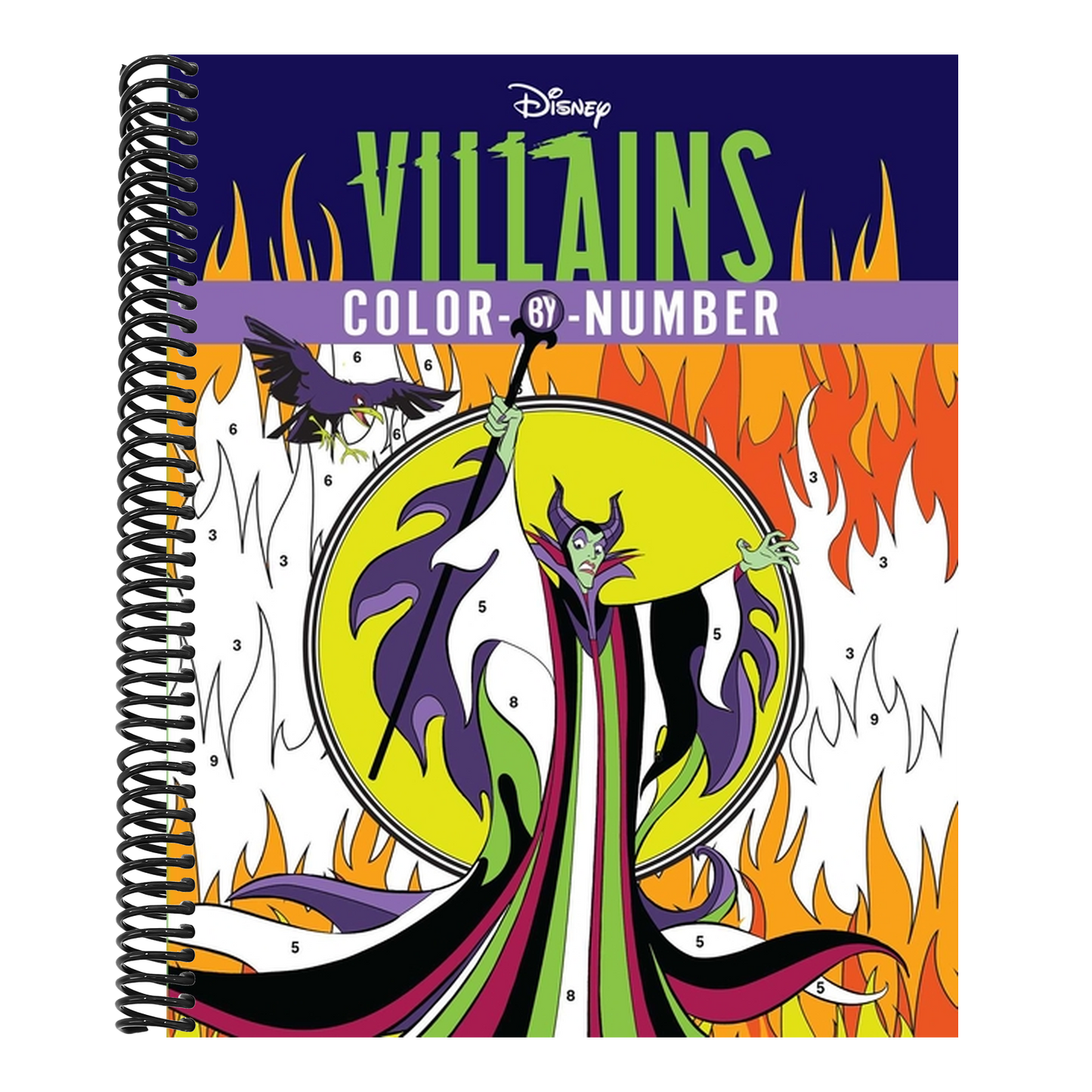 Disney Villains Color-By-Number (Color-By-Number) (Spiral Bound)