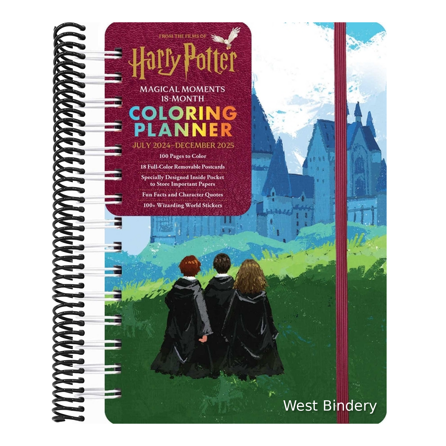 2025 Harry Potter Magical Moments 18-Month Coloring Planner (Proprietary)