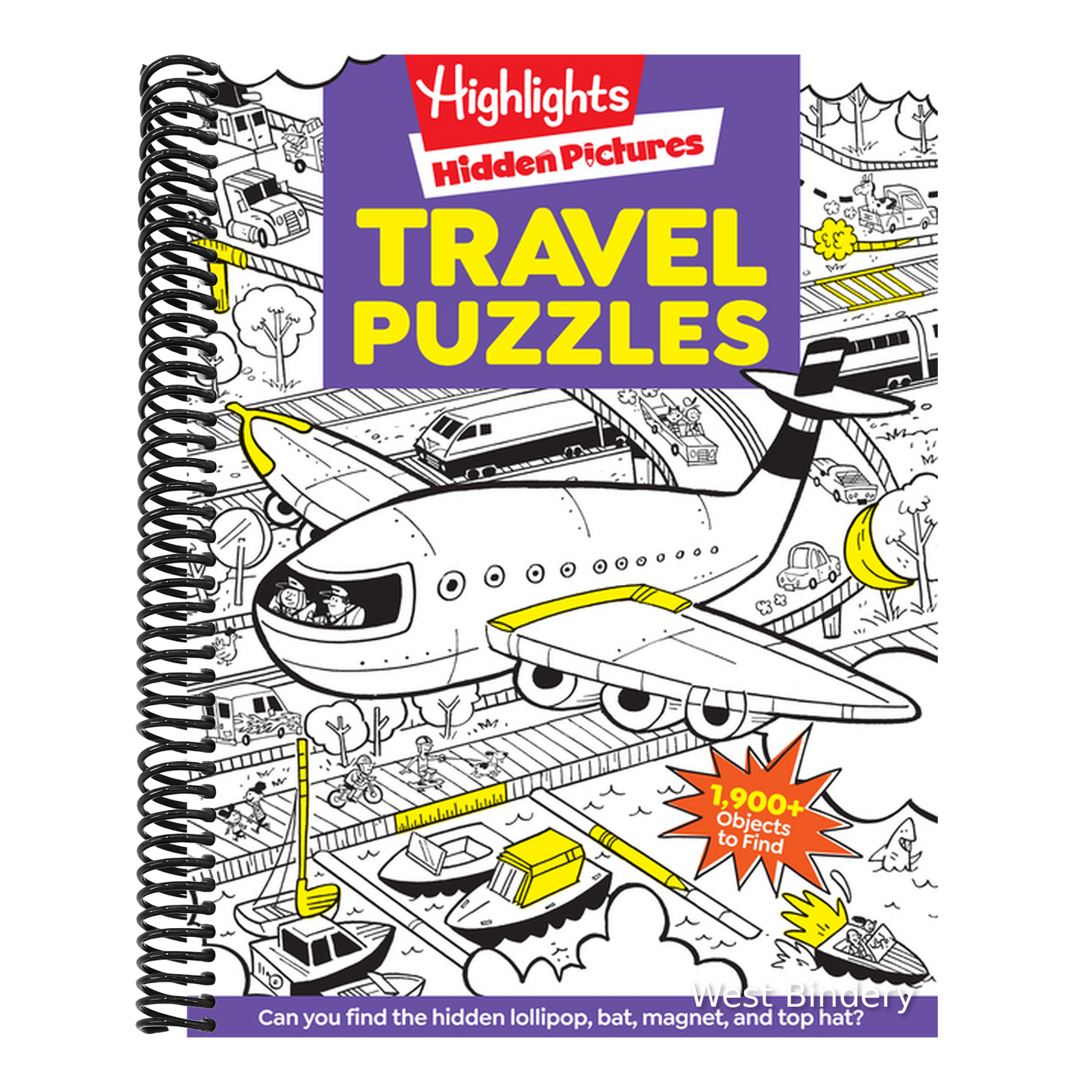 Travel Puzzles: Kids Travel Activity Book with Over 100 Hidden Picture Puzzles, Highlights Travel Games for Ages 6-12, Great Travel Gift for Road Trip