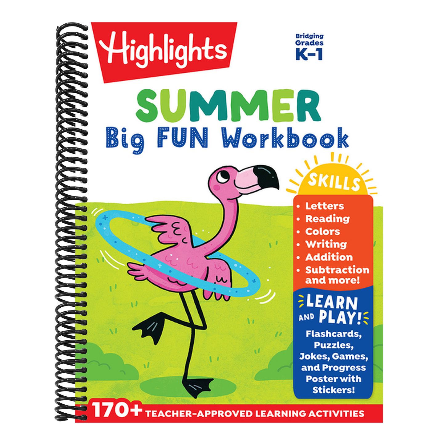 Summer Big Fun Workbook Bridging Grades K & 1: First Grade Prep Workbook, Kindergarten to 1st Grade Summer Learning with Letters, Reading, Writing, Ma