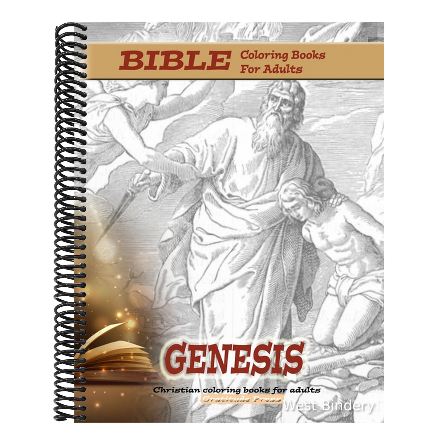 GENESIS Bible coloring books for adults: Christian coloring books for adults
