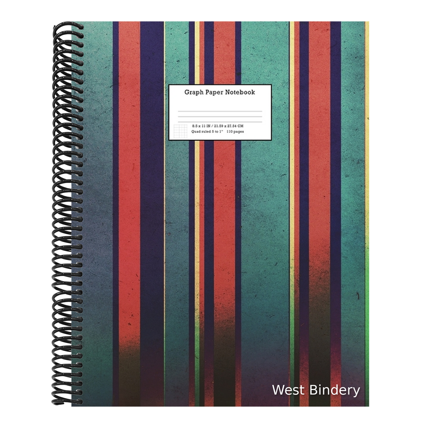 Graph Paper Notebook: Grid Paper Notebook 110 Sheets Large 8.5 x 11 Quad Ruled 5x5