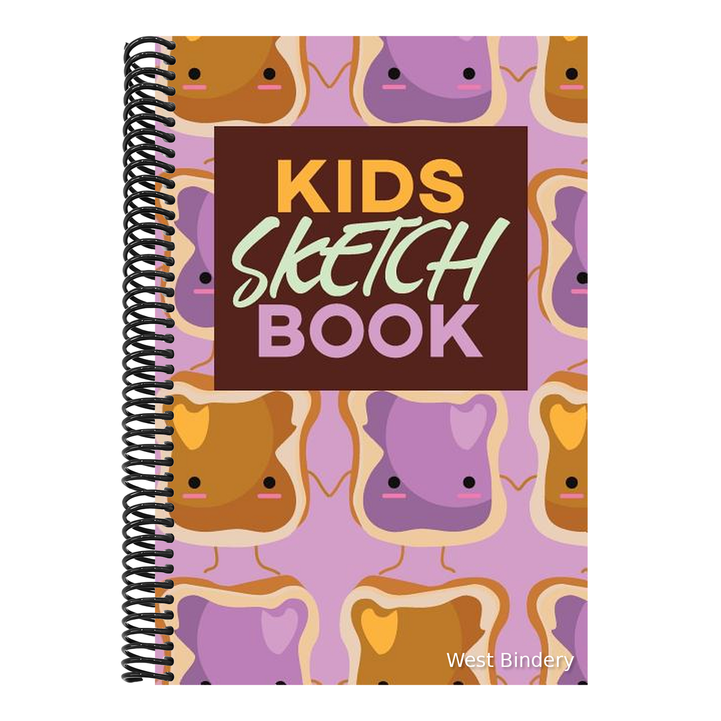Kids Sketch Book: Kawaii Cute Peanut Butter and Jelly Sandwich