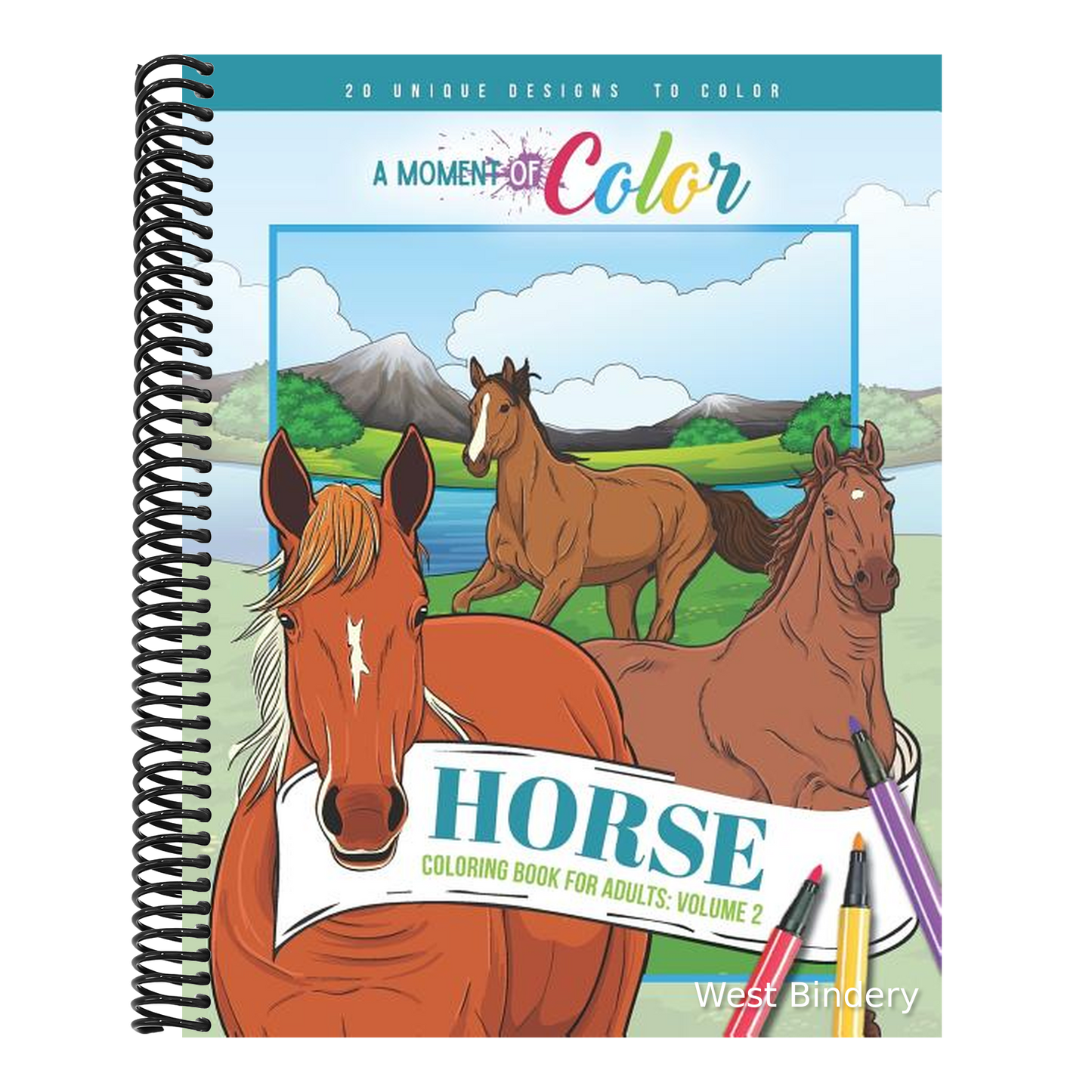 Horse Coloring Book for Adults Volume 2