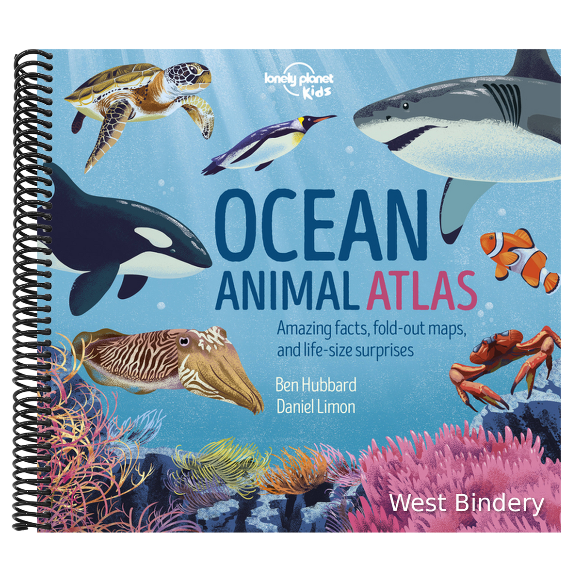 Lonely Planet Kids Ocean Animal Atlas: Amazing Facts & Fold Out Maps Meet Ferocious Sharks, Giant Whales & Tropical Fish Packed with Beautiful Illustr