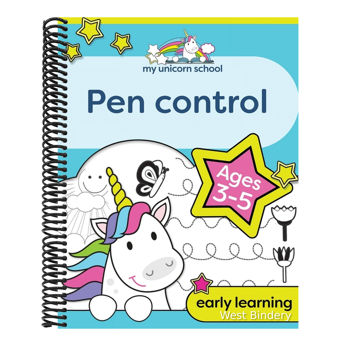 My Unicorn School Pen Control Age 3-5: Fun unicorn tracing activity book