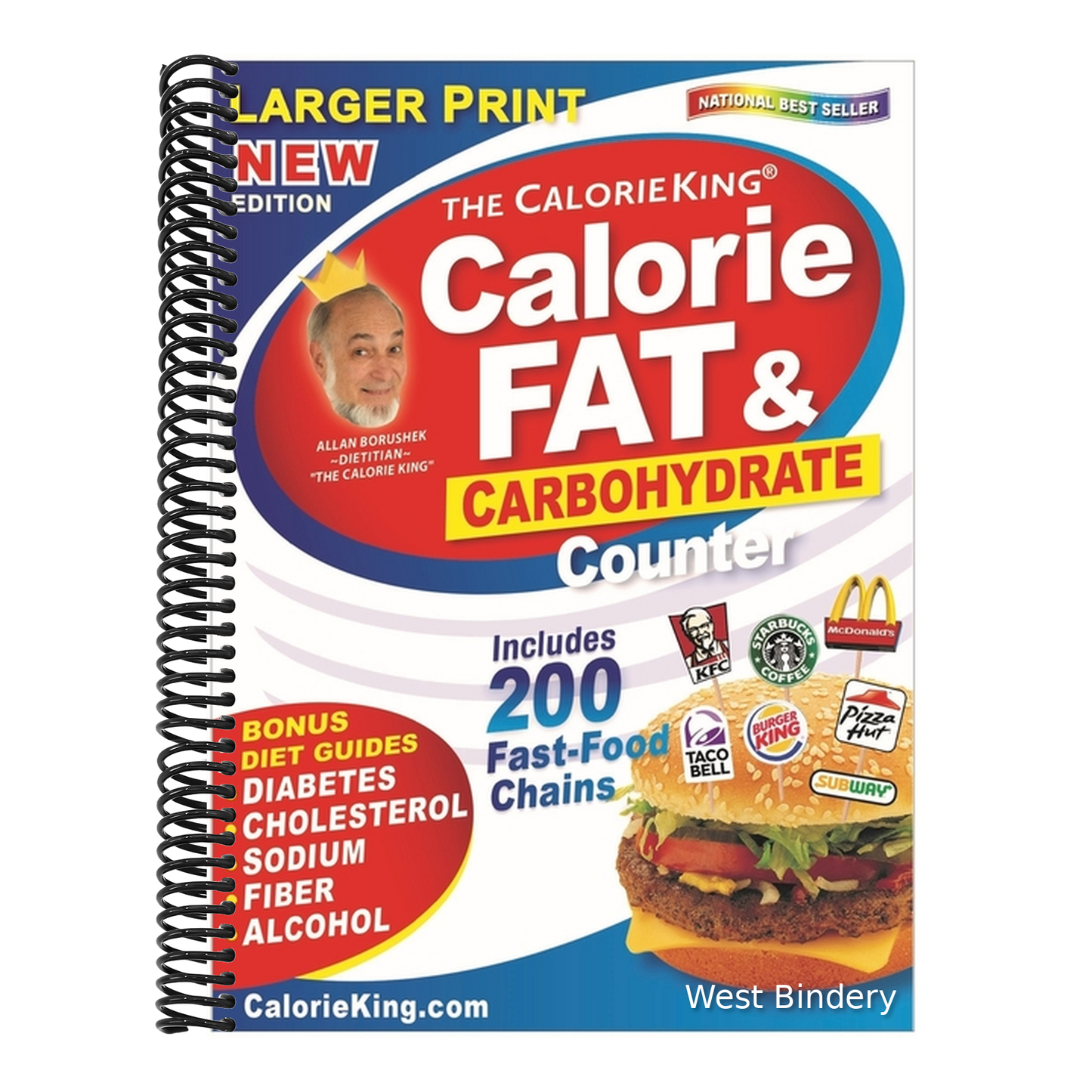 Calorieking Larger Print Calorie, Fat & Carbohydrate Counter