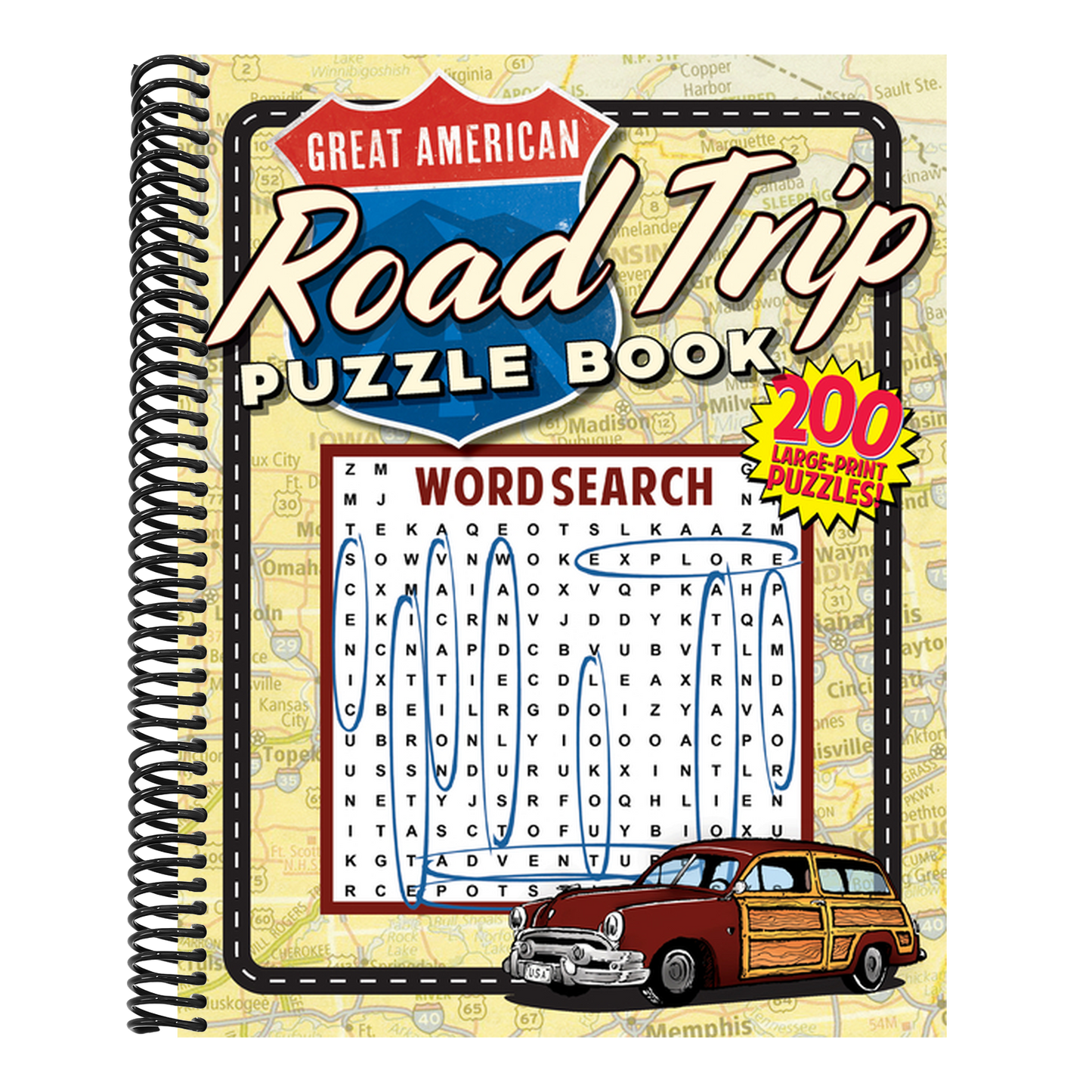 Great American Road Trip Puzzle Book