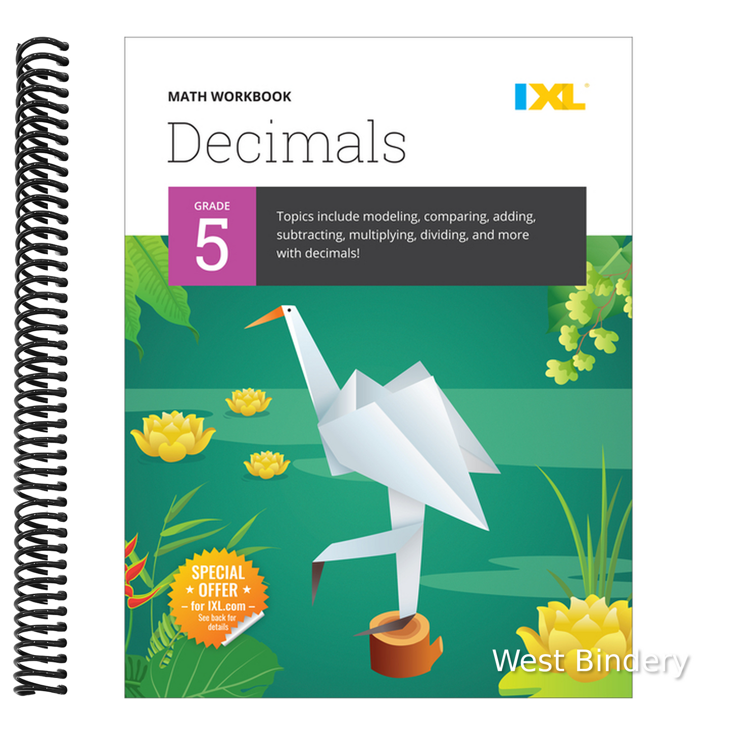 IXL Math Workbook: Grade 5 Decimals