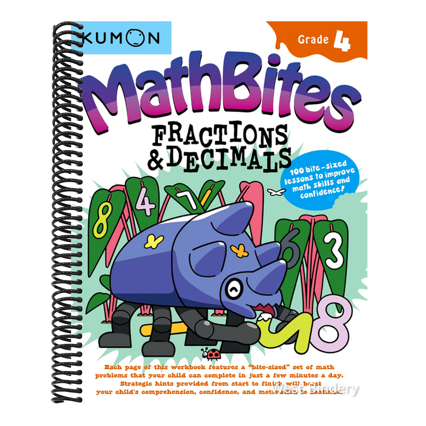 Kumon Math Bites: Grade 4 Fractions & Decimals-100 Bite-Sized Lessons to Improve Math Skills and Confidence!
