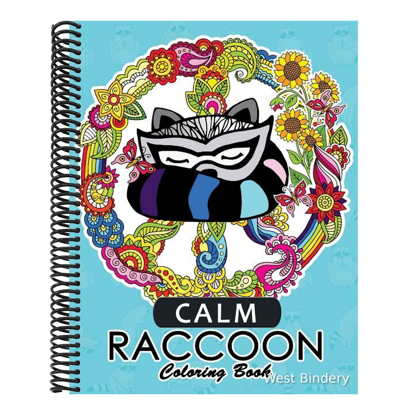 Calm Raccoon Coloring Book for Adults