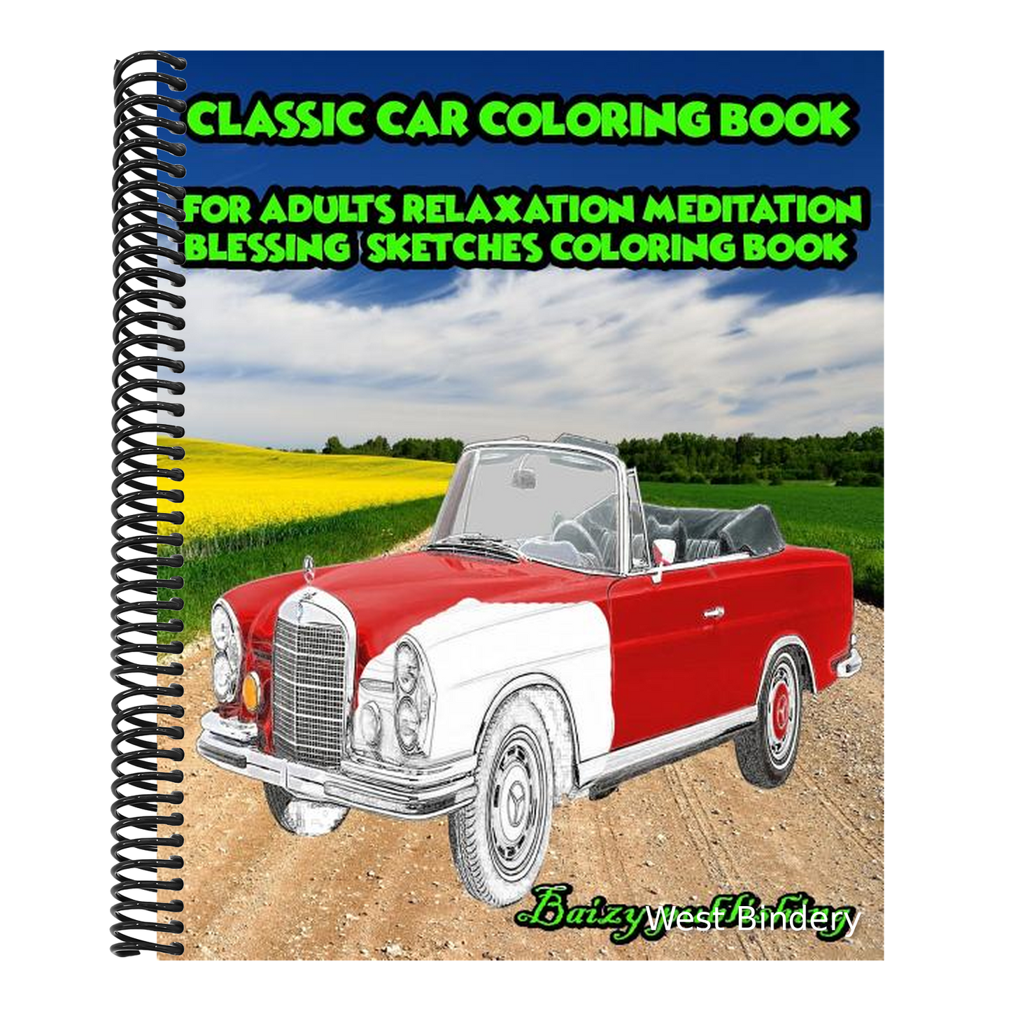 CLASSIC CAR Coloring book for Adults Relaxation Meditation Blessing Vol.1